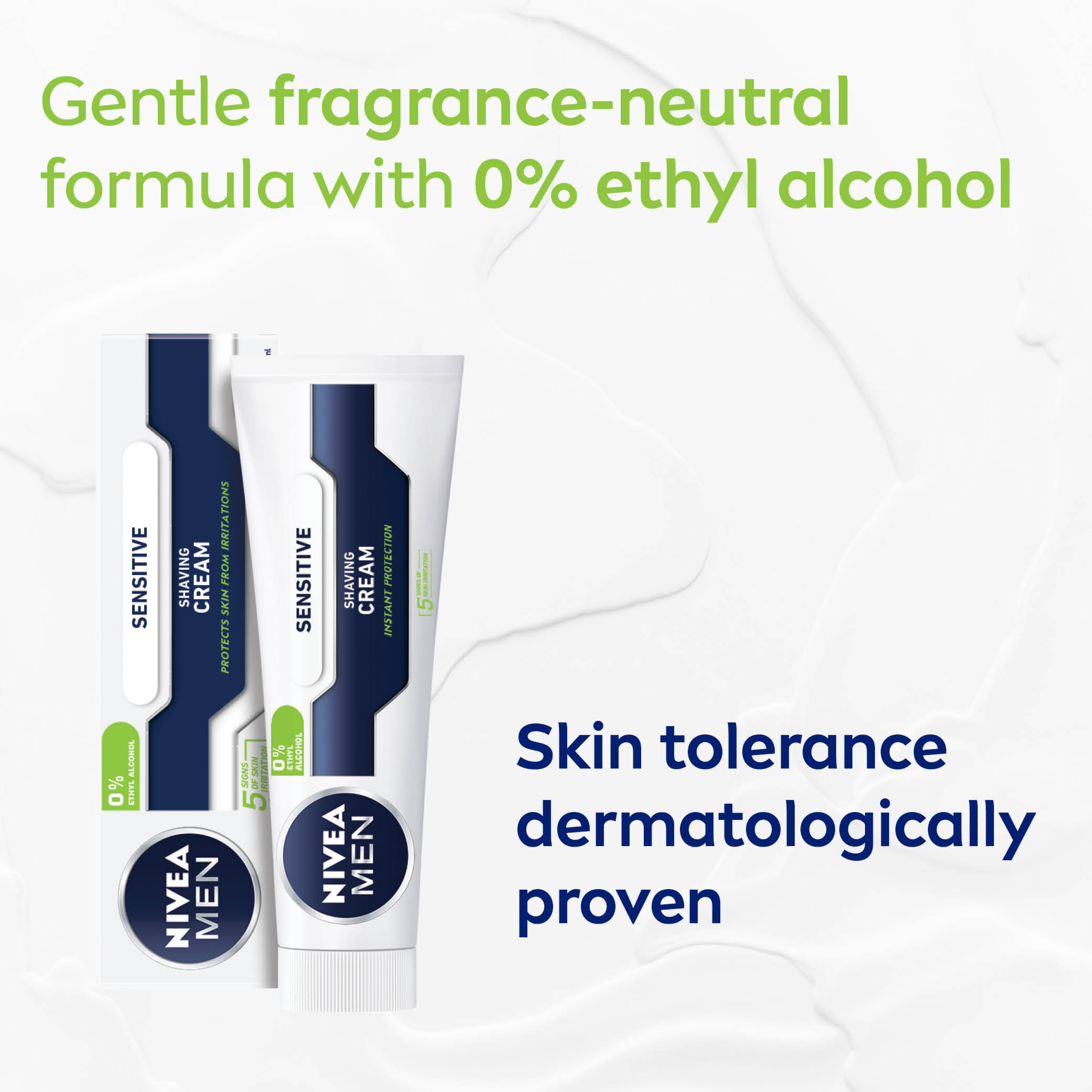 NIVEA MEN SHAVING CREAM SENSITIVE 100ML - Image 6