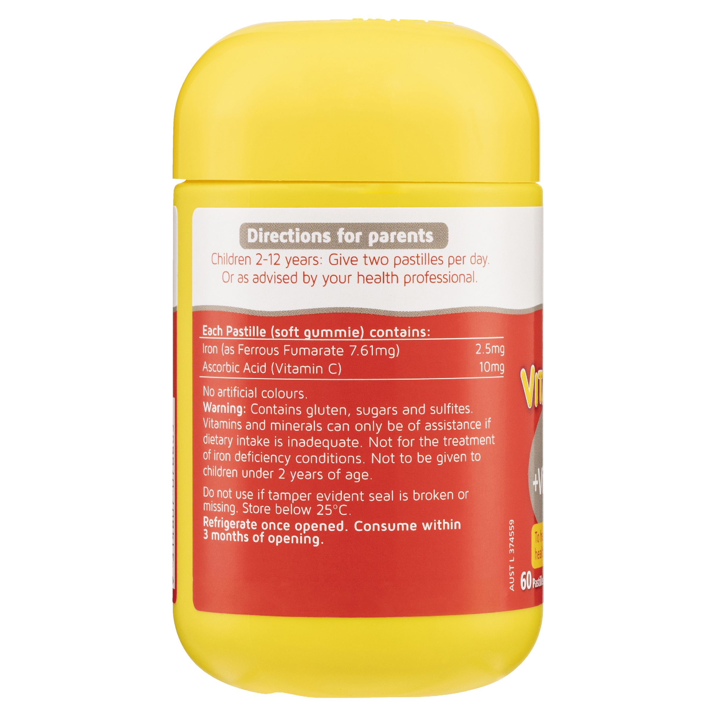 NATURES WAY KIDS SMART VITA GUMMIES IRON+VITAMINC 60 - Image 2