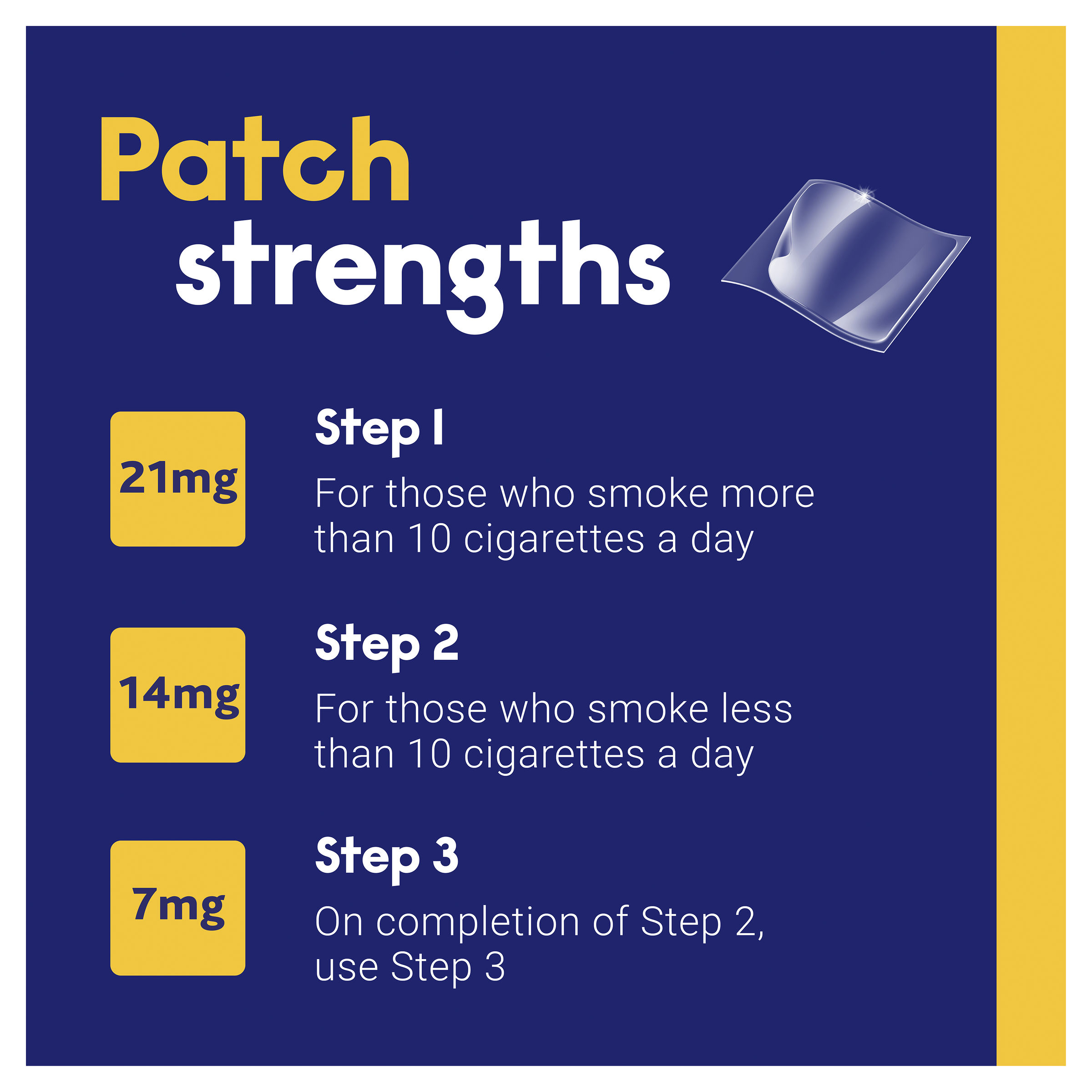 NICABATE STEP 1 21MG CLEAR PATCH 7 PACK - Image 8