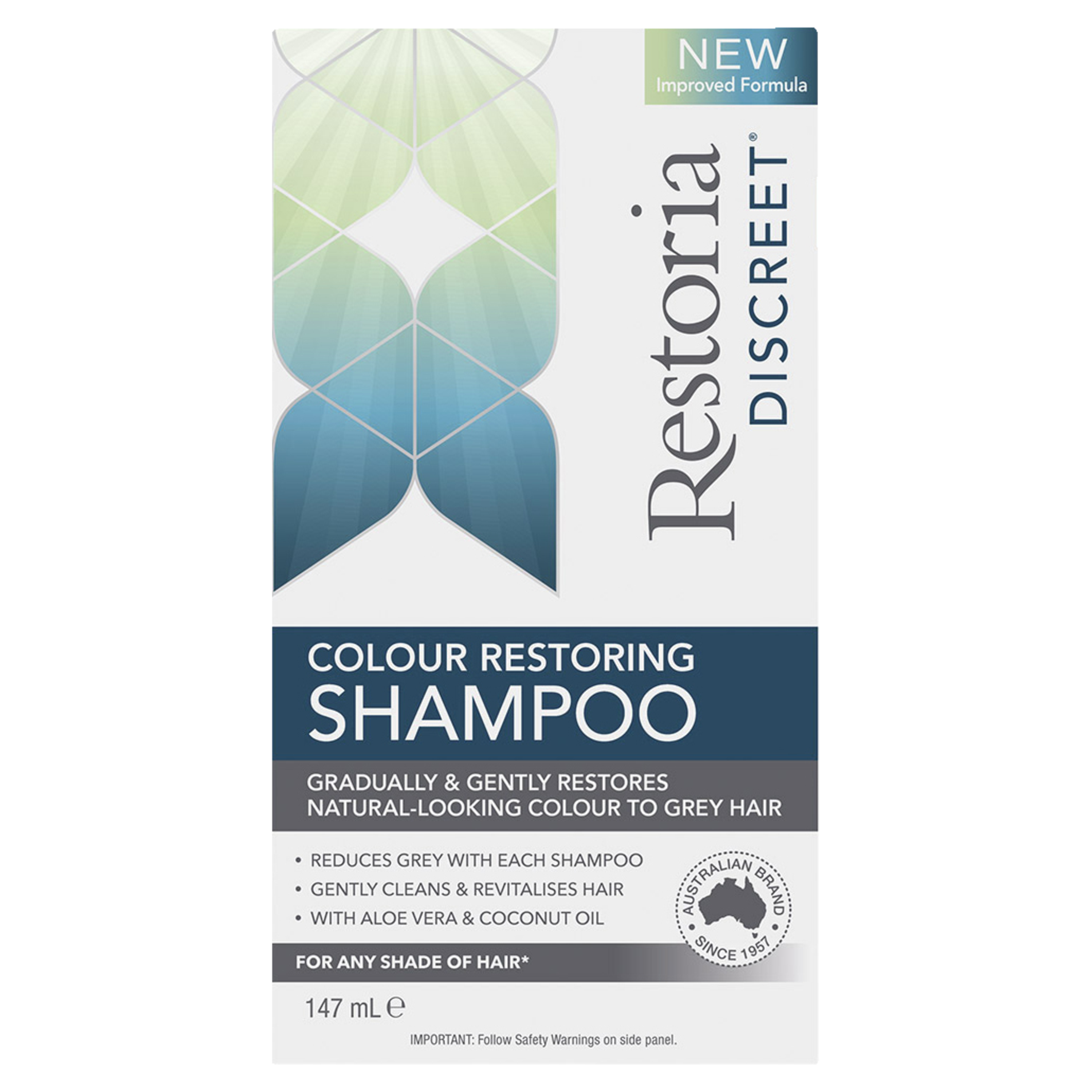 RESTORIA DISCREET COLOUR RESTORING SHAMPOO 147ML - Image 2