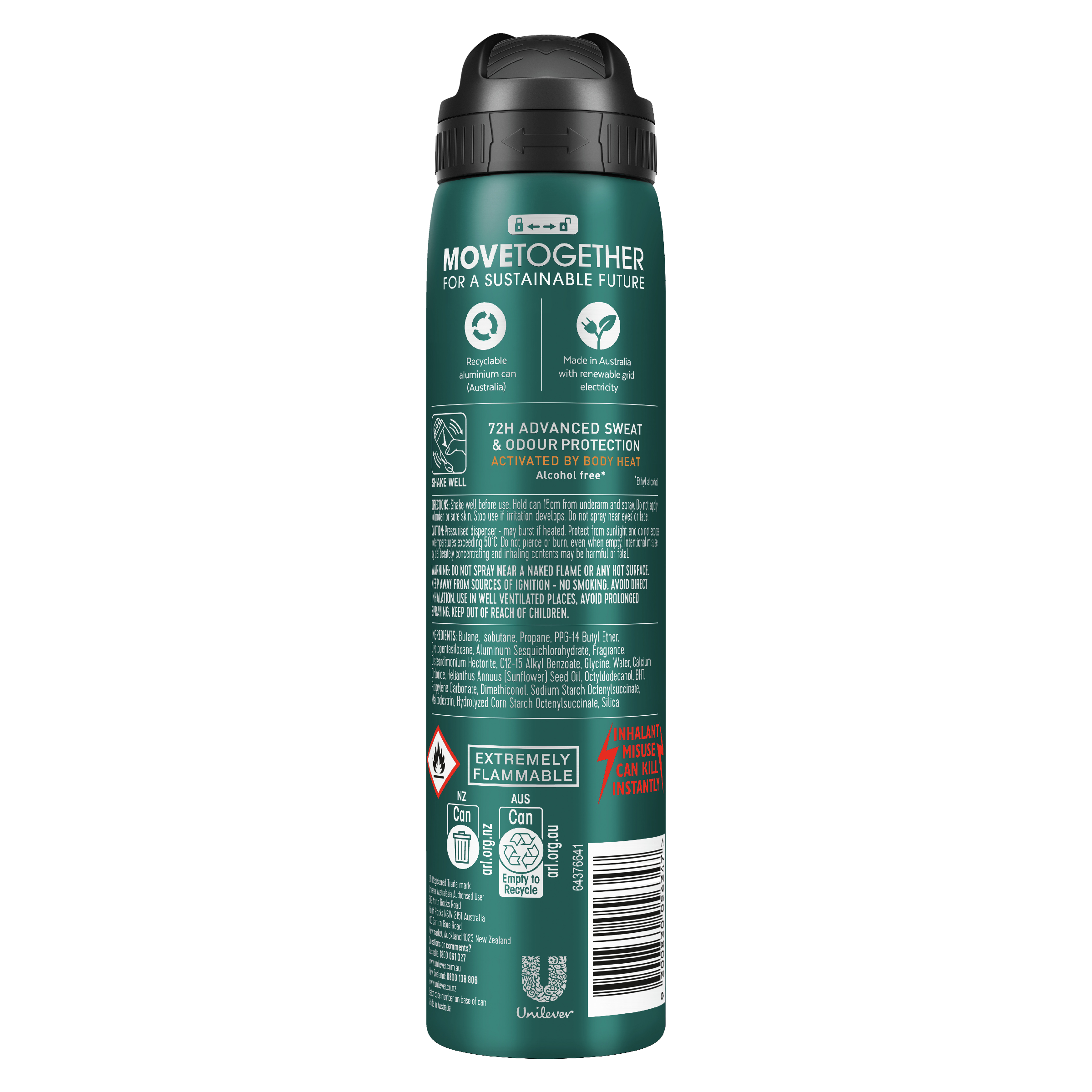 REXONA MEN ADVANCE PROTECT ANTIPERSPIRANT INVISIBLE ICE FRESH 72HR 220ML - Image 2
