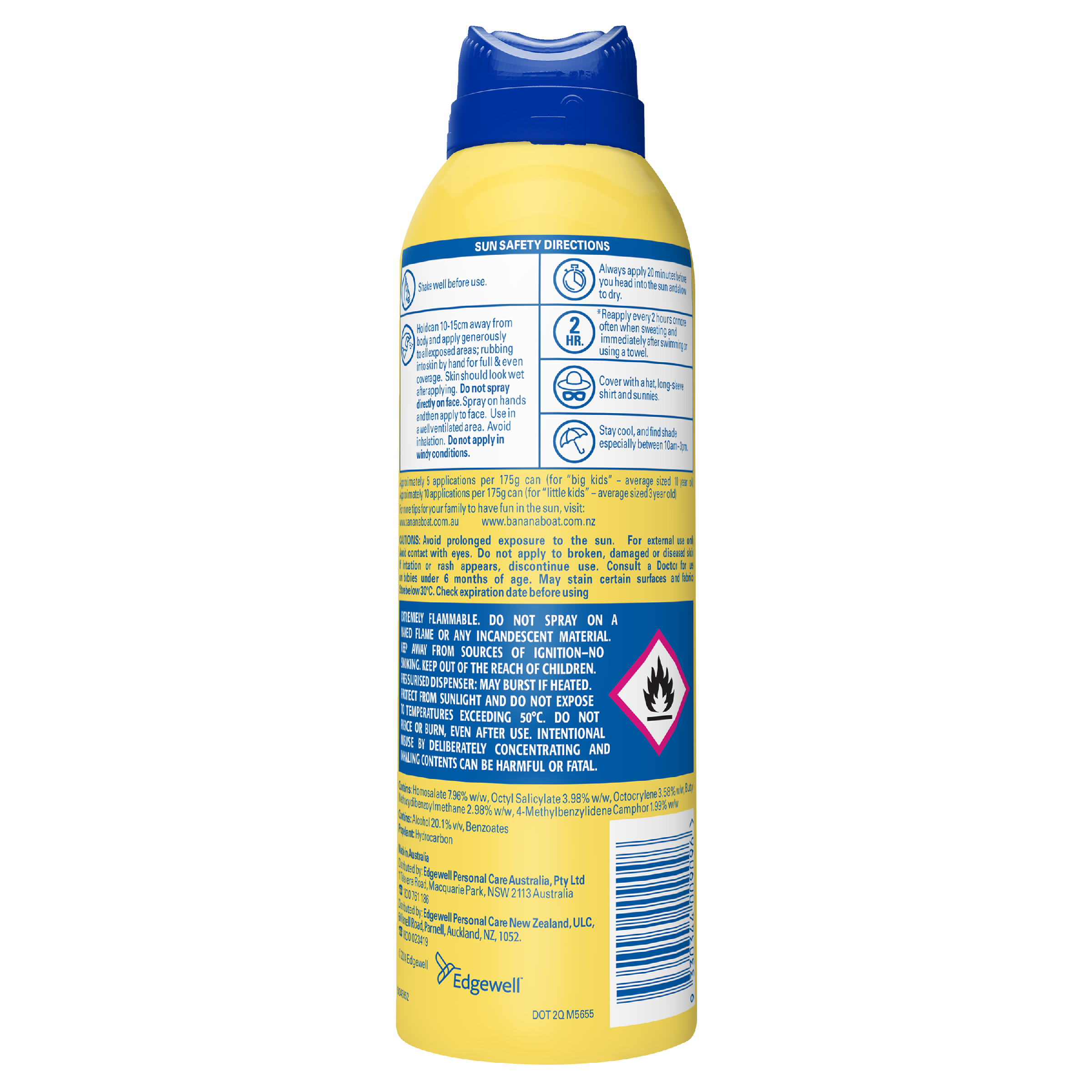 BANANA BOAT KIDS SUNSCREEN AEROSOL SPRAY SPF50+ 175G - Image 2