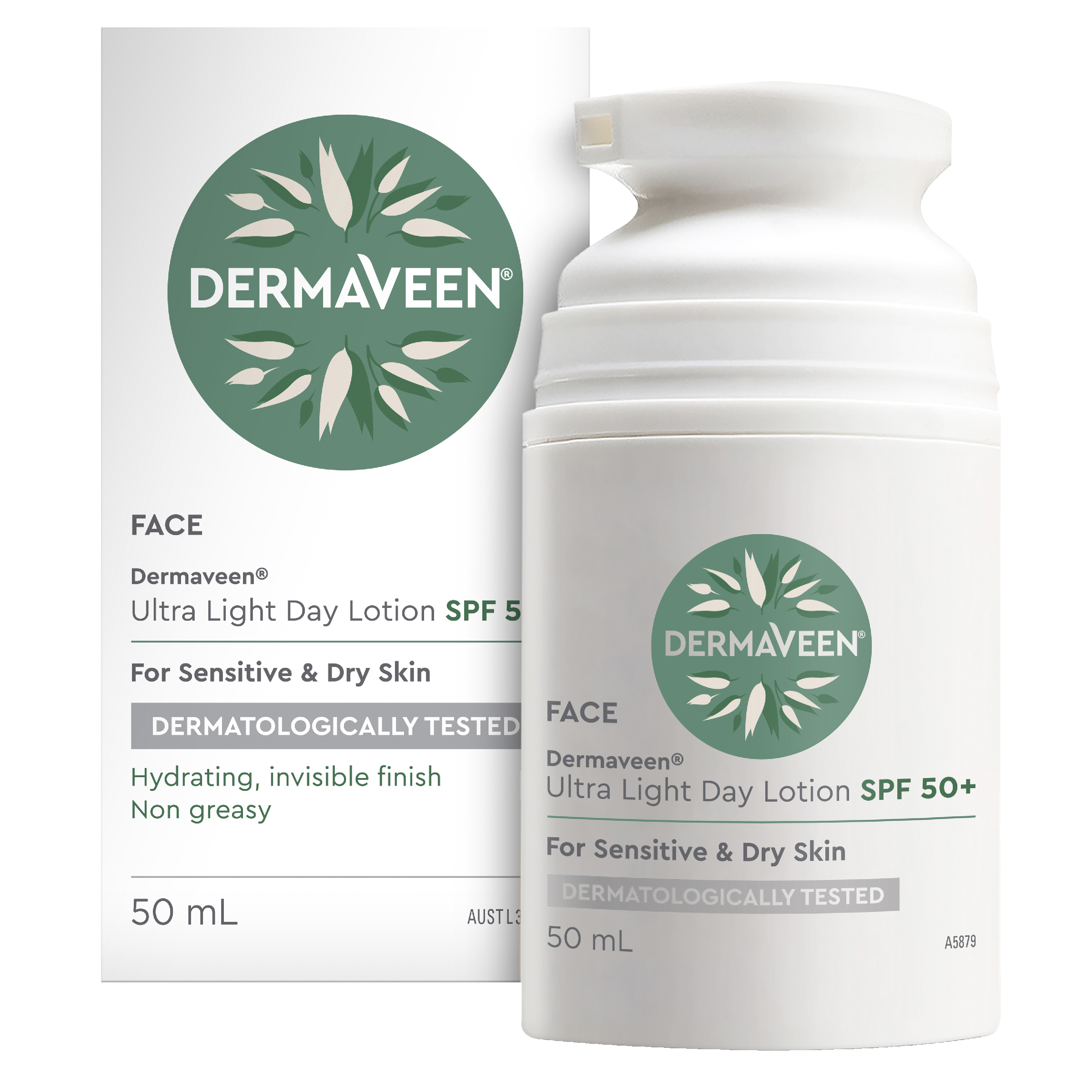 DERMAVEEN FACE ULTRALIGHT DAY LOTION SPF50+ 50ML