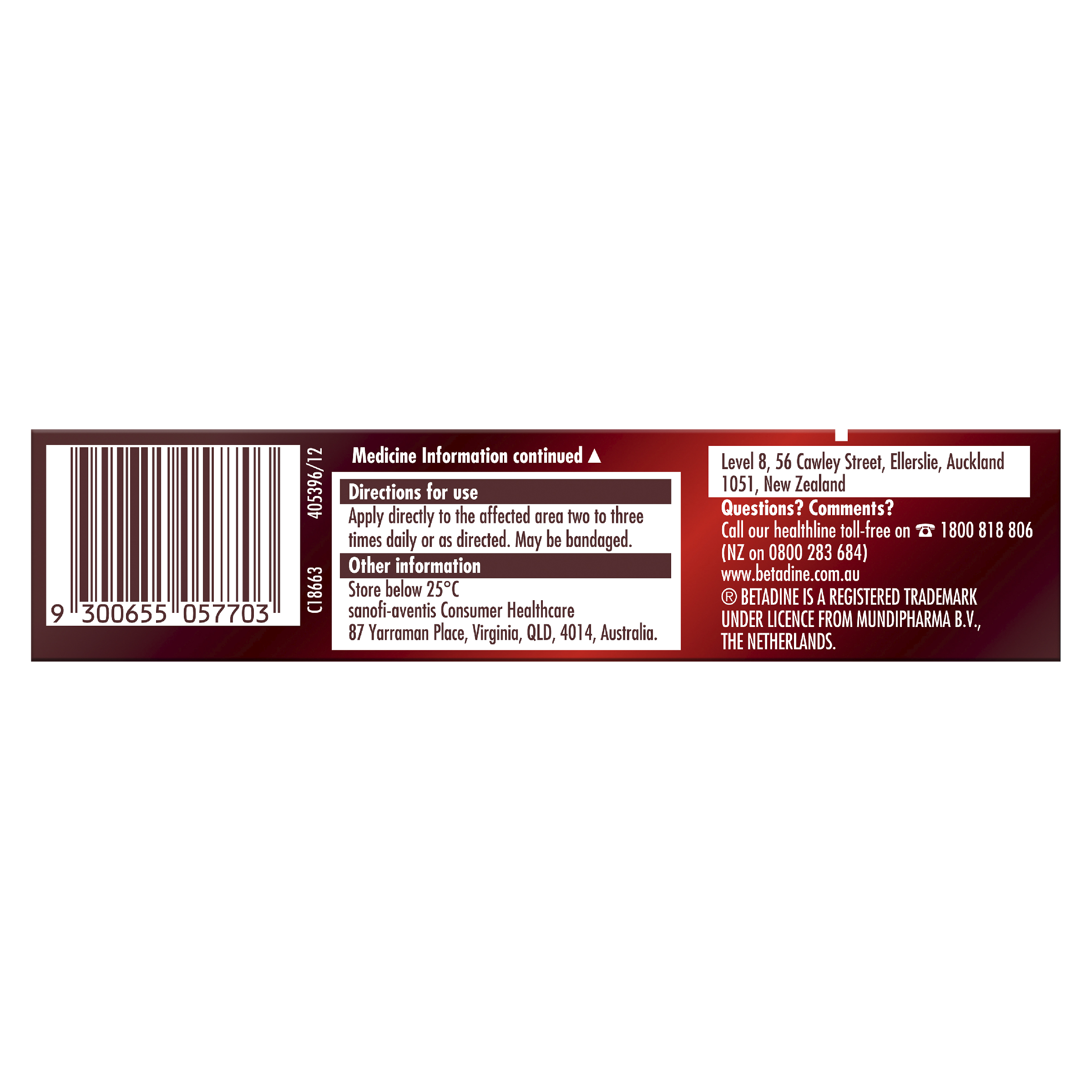 BETADINE FIRST AID CREAM 20G - Image 3