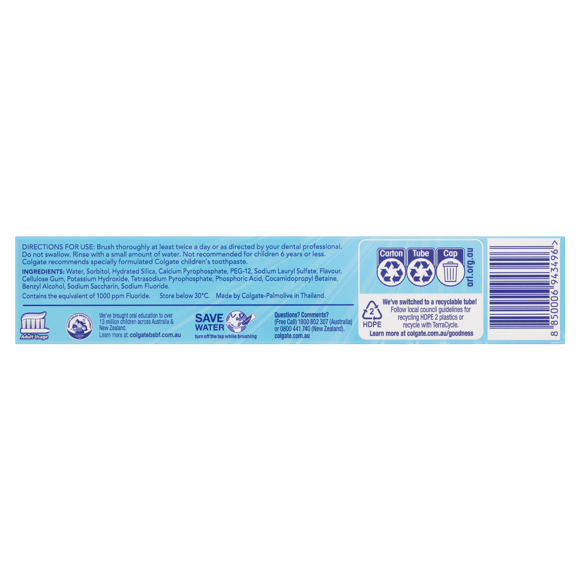 COLGATE TOOTHPASTE ADVANCED WHITENING CLEANSING CRYSTALS  200G - Image 3