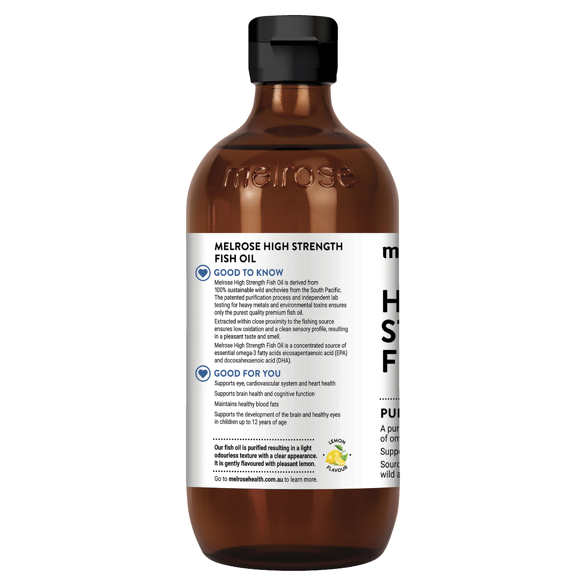 MELROSE FISH OIL HIGH STRENGTH LIQUID 200ML - Image 4