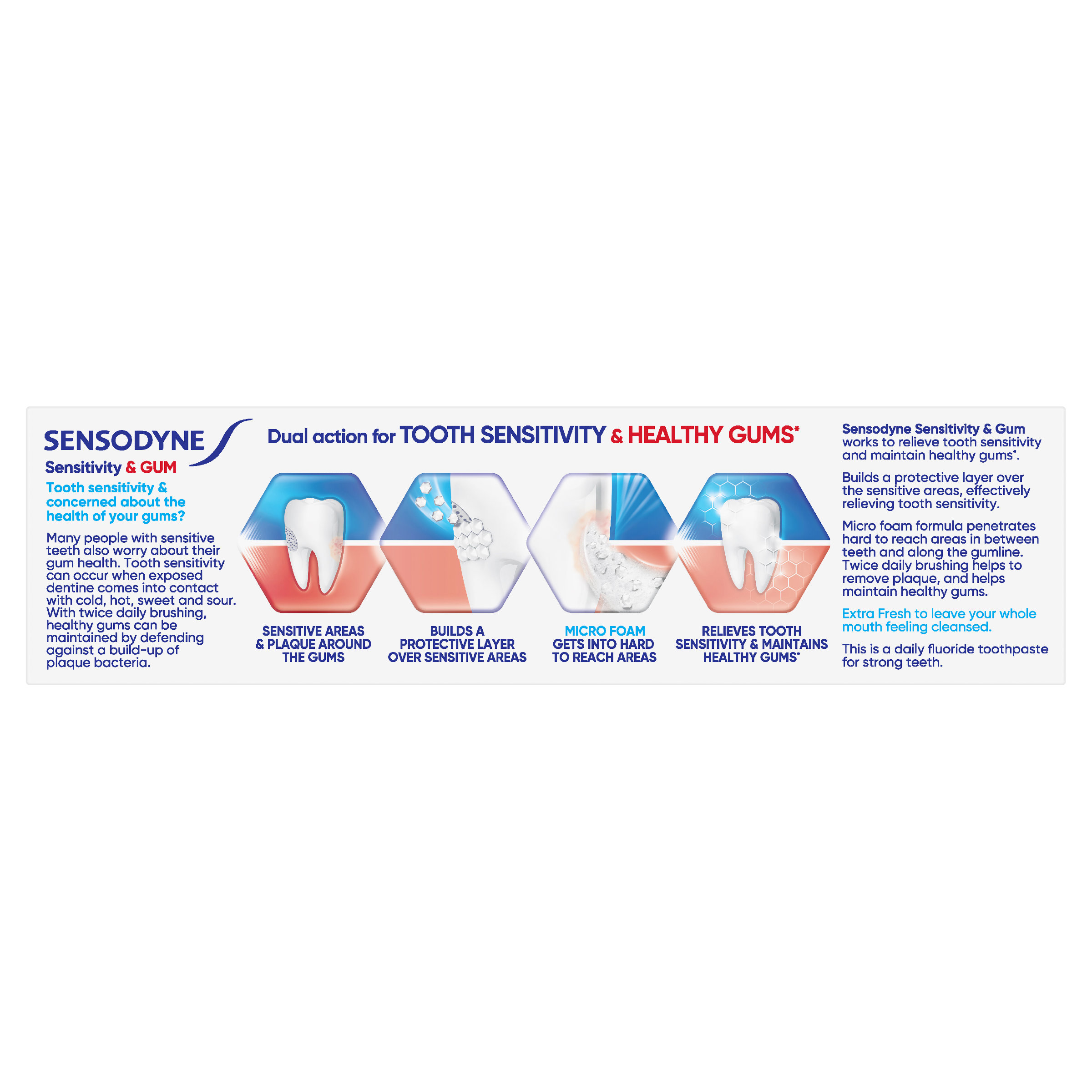 SENSODYNE SENSITIVITY & GUM TOOTHPASTE EXTRA FRESH 100G - Image 4