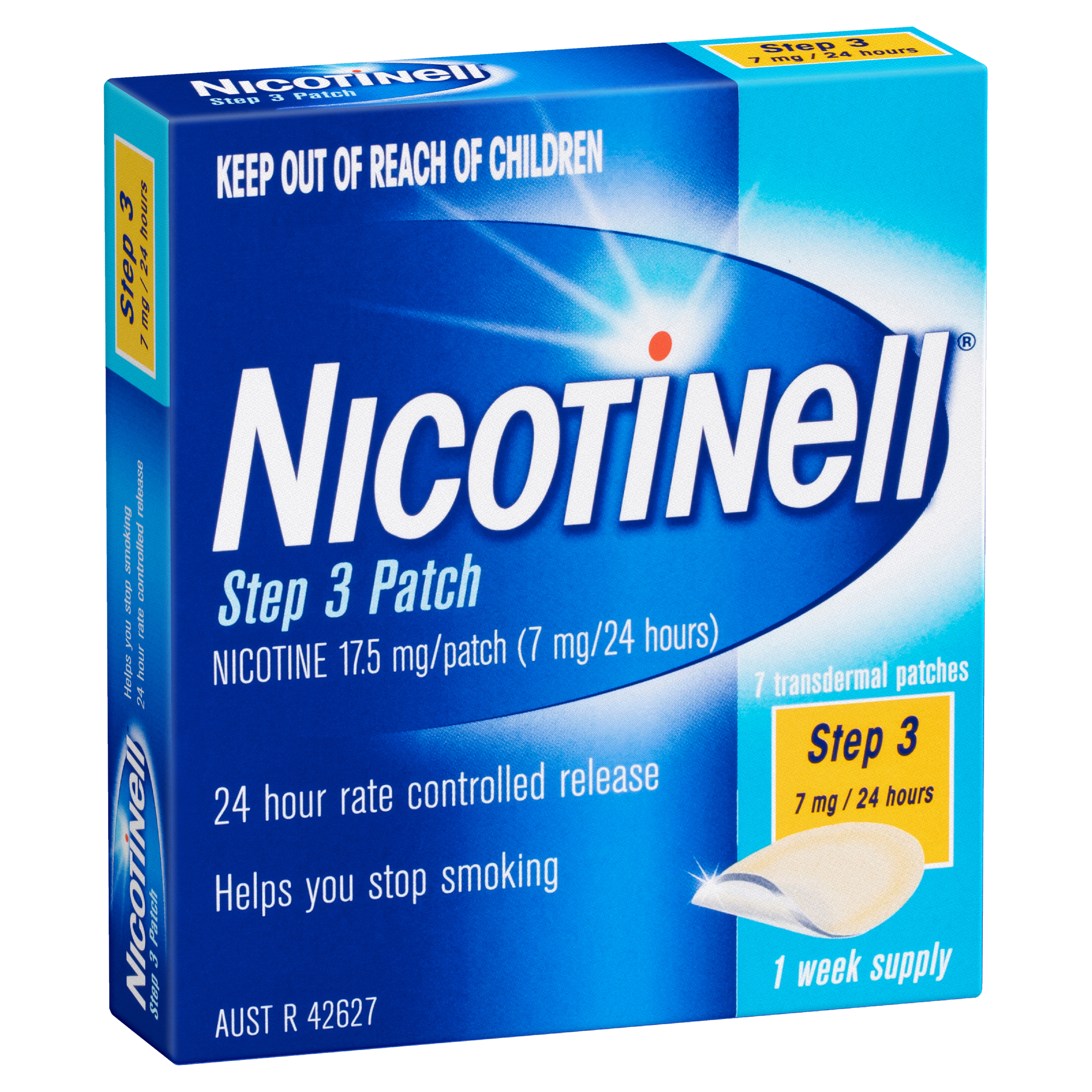 NICOTINELL STEP 3 7MG PATCHES 7 PACK