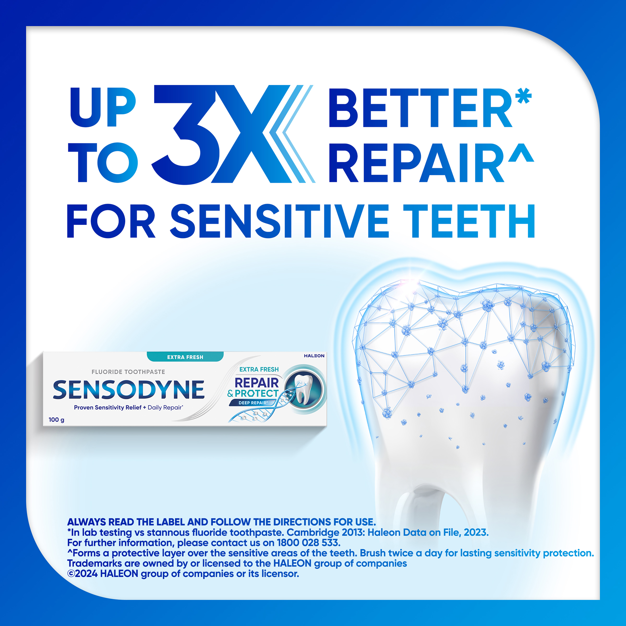 SENSODYNE REPAIR & PROTECT TOOTHPASTE NOVAMIN® EXTRA FRESH 100G - Image 6