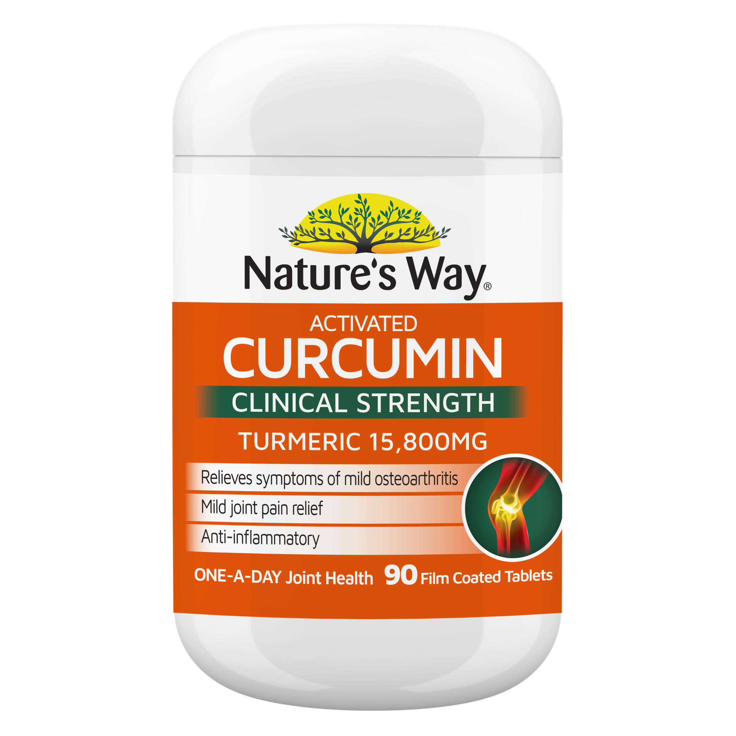 NATURES WAY ACTIVATED CURCUMIN CLINICAL STRENGTH 90 TABLETS