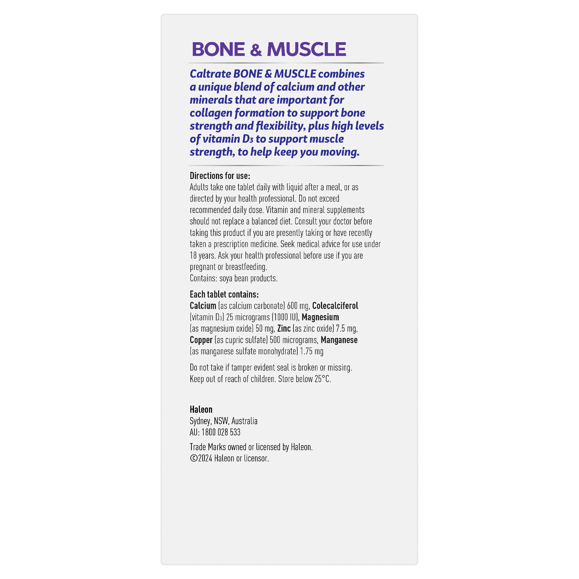 CALTRATE BONE & MUSCLE 100 TABLETS - Image 6