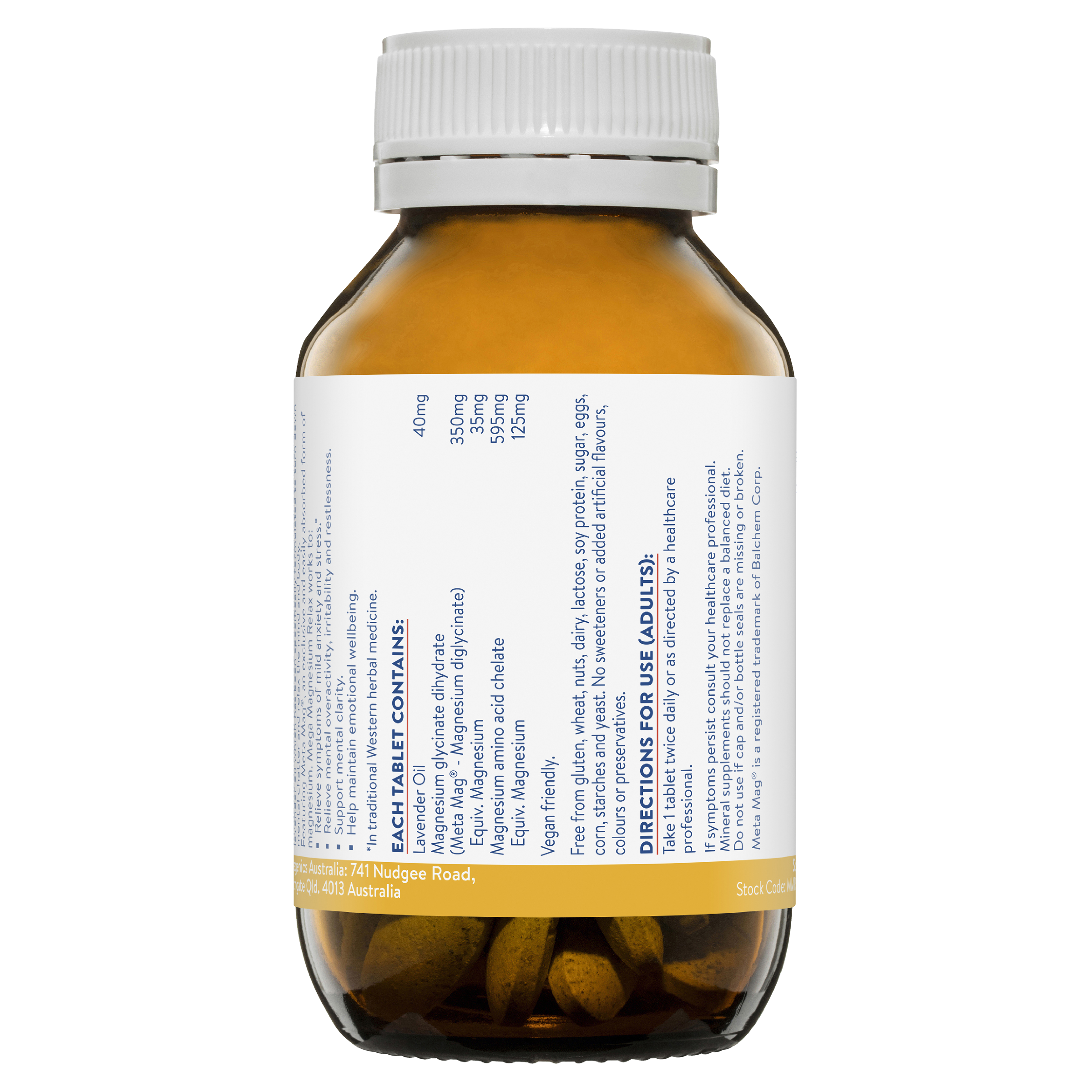 ETHICAL NUTRIENTS MEGA MAGNESIUM 120 TABLETS - Image 2