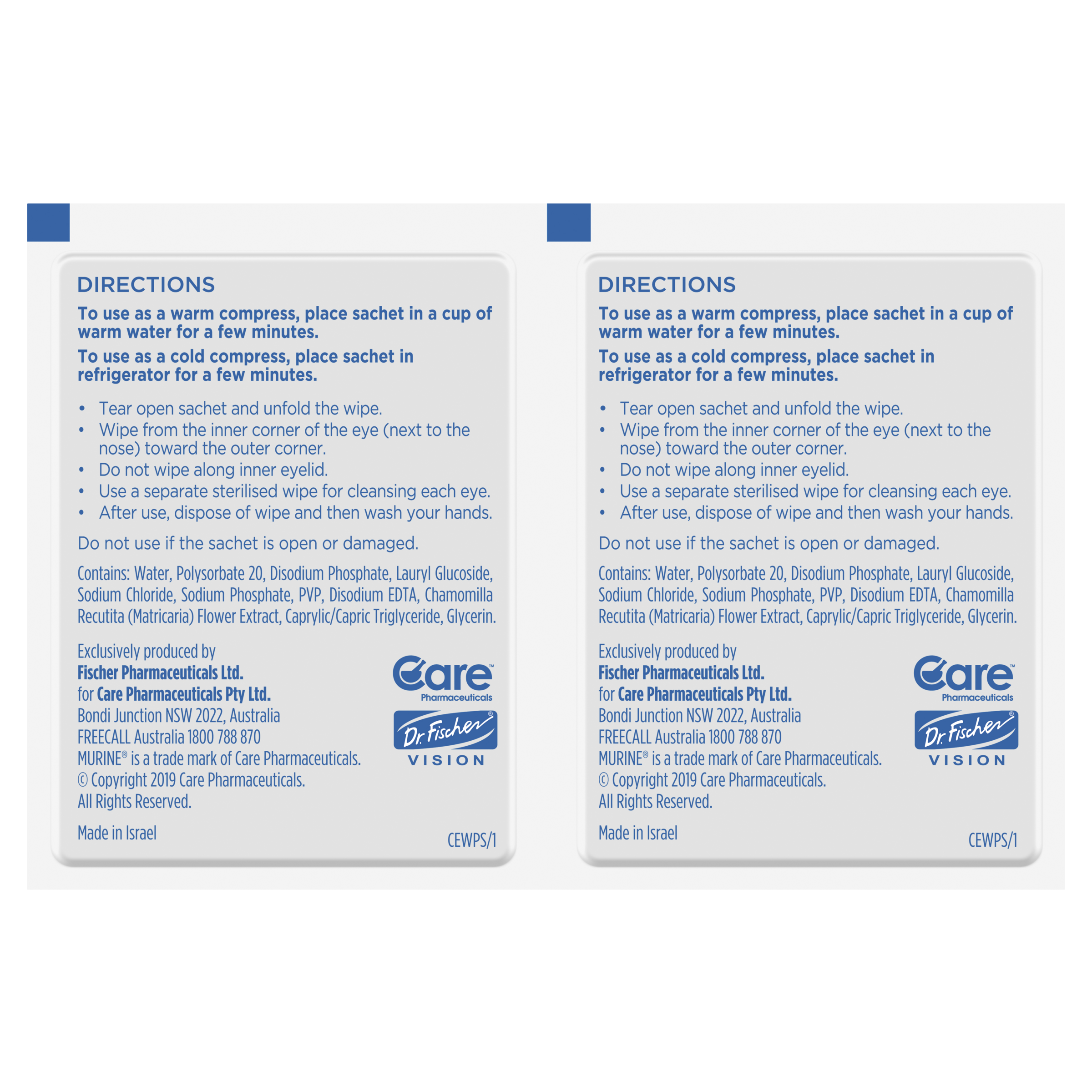 MURINE CLEAR EYE WIPES 30 PACK - Image 7