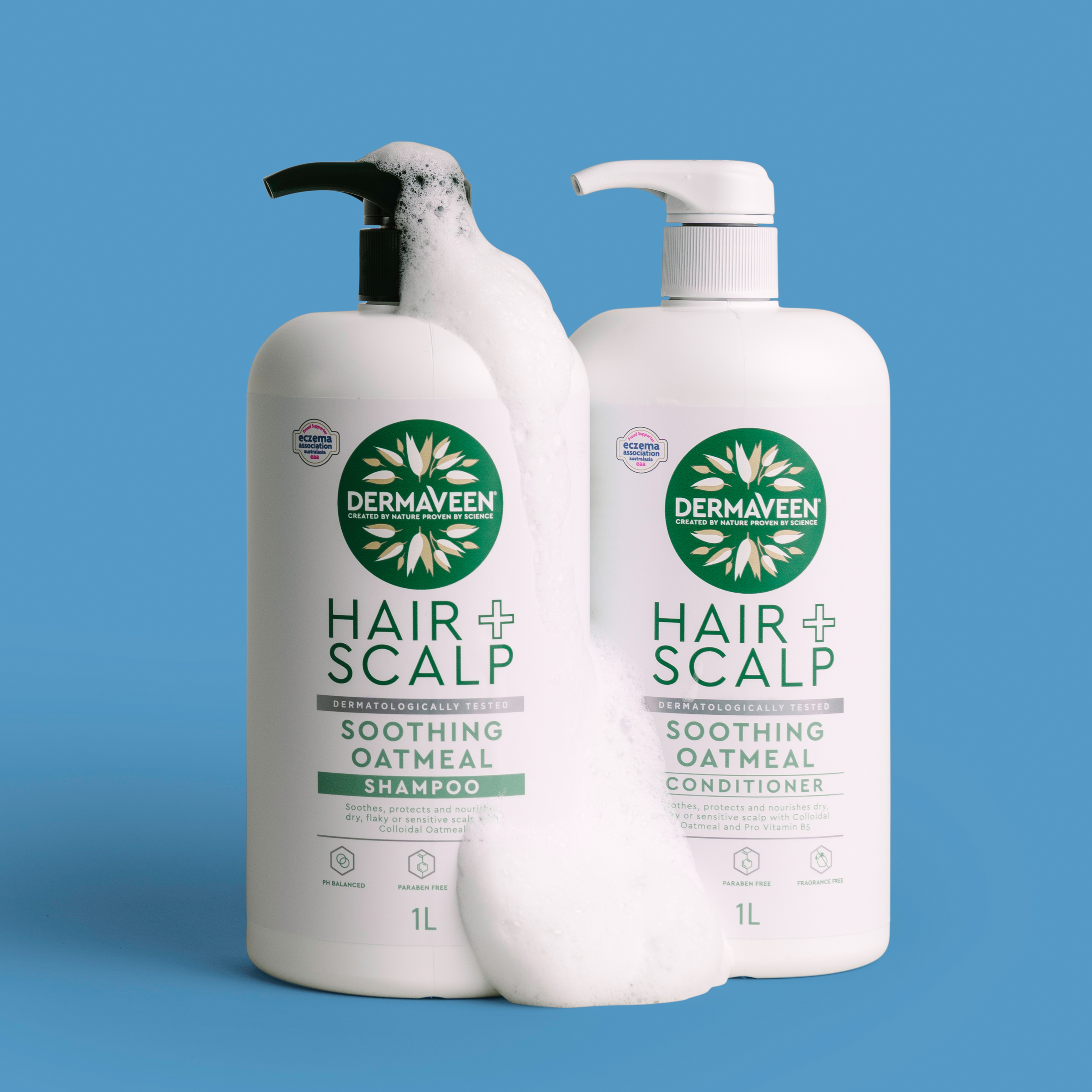 DERMAVEEN OATMEAL SHAMPOO 1 LITRE - Image 3