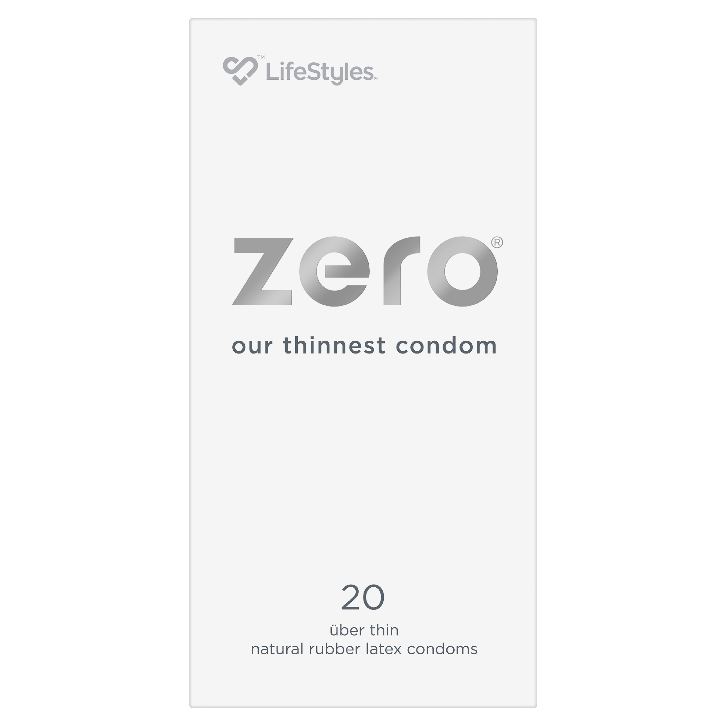LIFESTYLES ZERO CONDOMS UBER THIN 20 PACK - Image 2