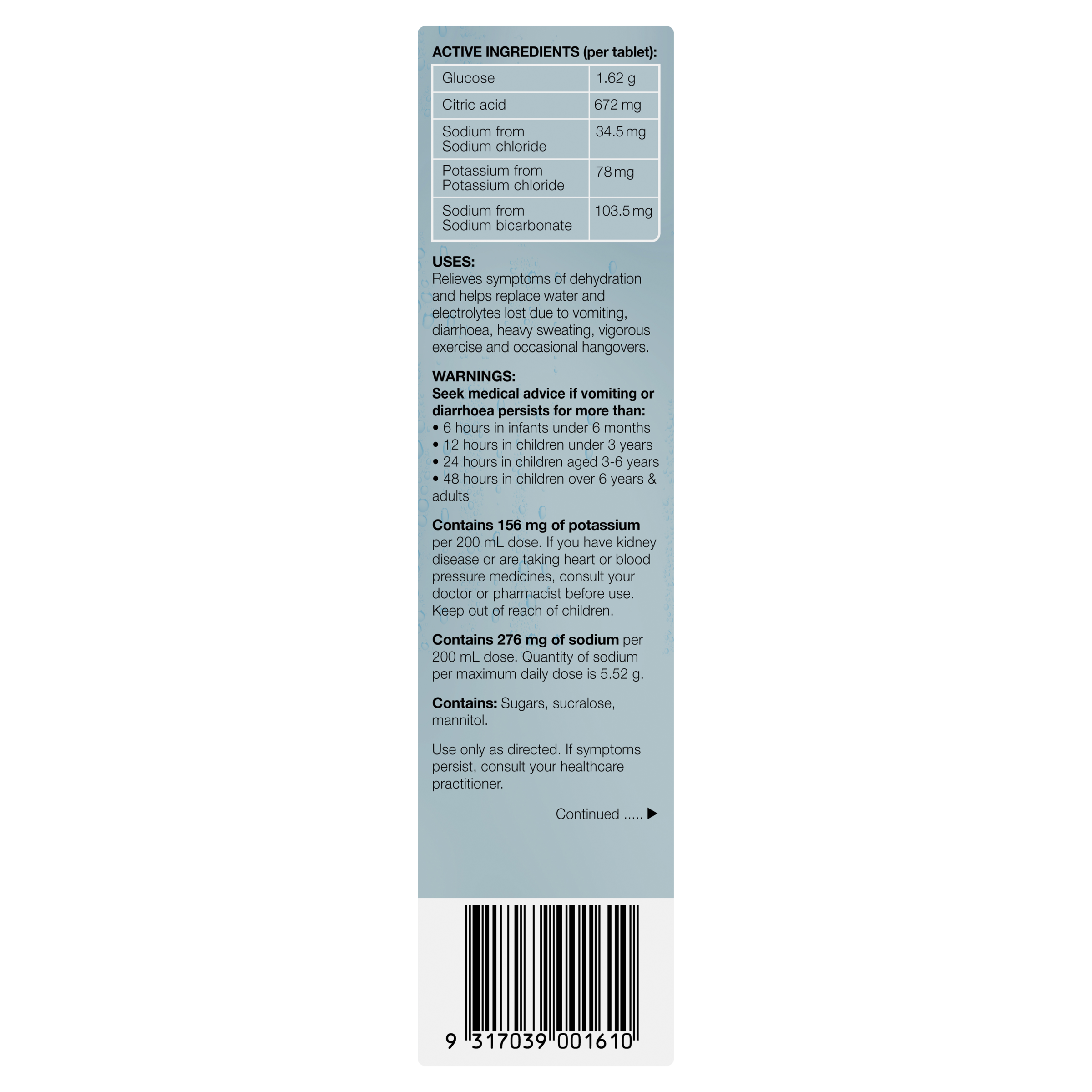 HYDRALYTE EFFERVESCENT LEMONADE 20 TABLETS - Image 4