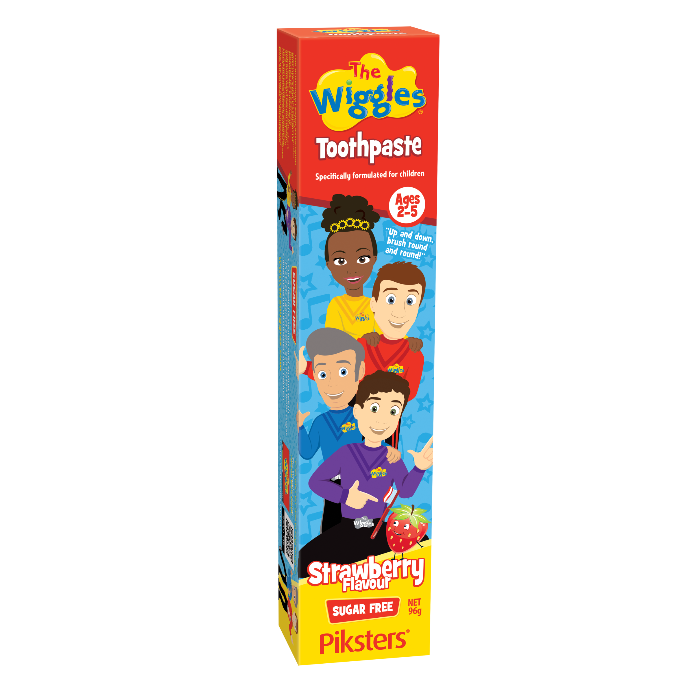 PIKSTERS TOOTHPASTE THE WIGGLES KIDS STRAWBERRY 2-5 YEARS 96G