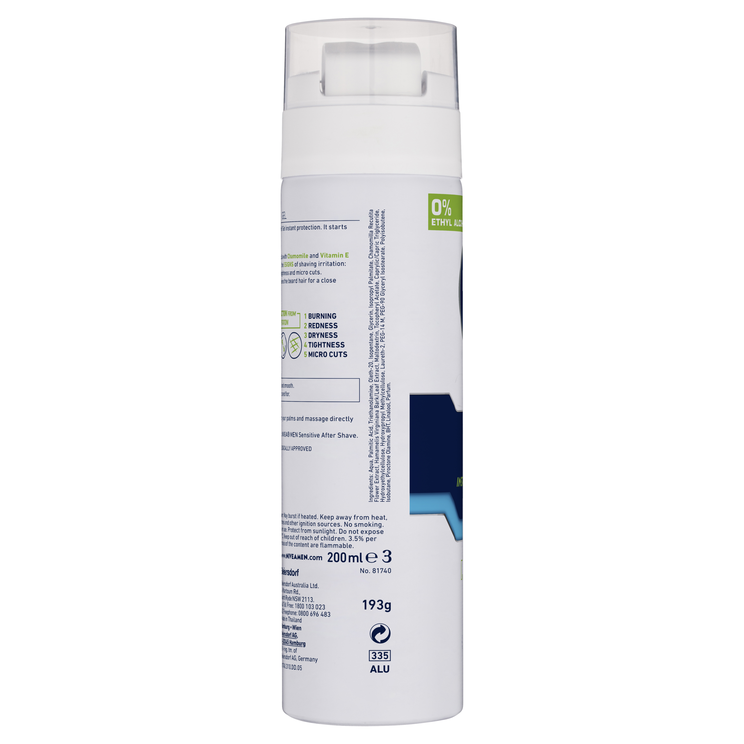 NIVEA MEN SHAVING GEL SENSITIVE  200ML - Image 9