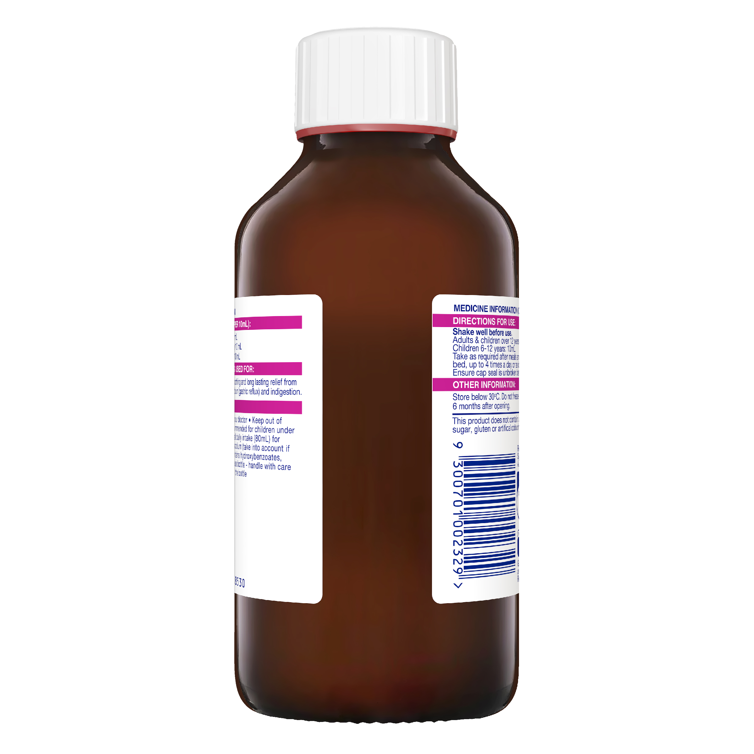GAVISCON DUAL ACTION PEPPERMINT LIQUID 300ML - Image 4