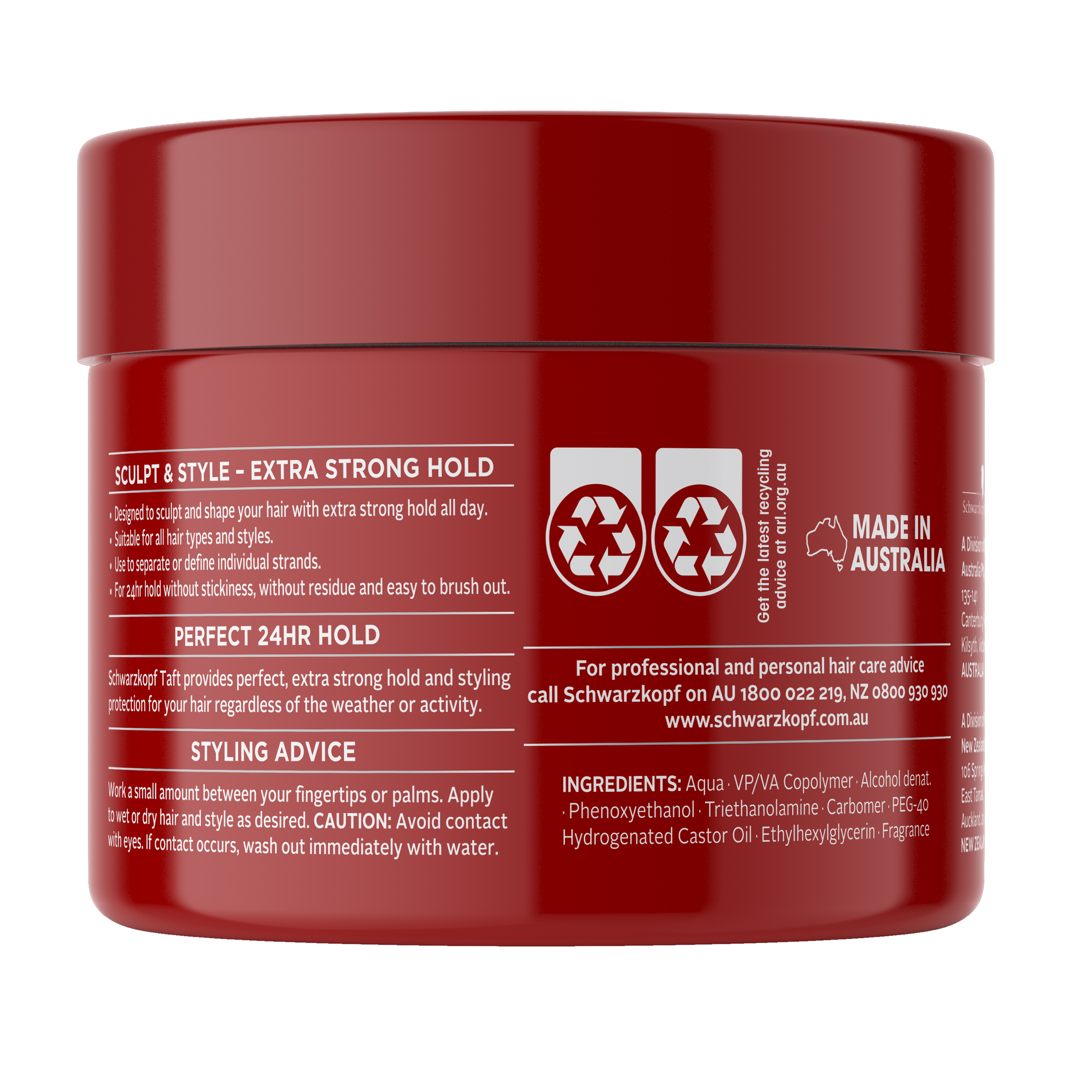 SCHWARZKOPF TAFT STYLING GEL EXTRA STRONG 250G - Image 2