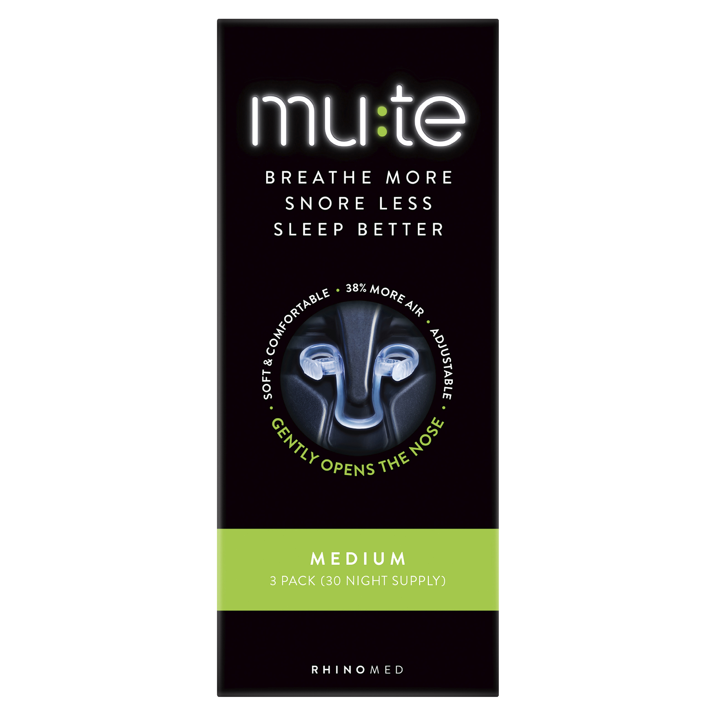 MUTE NASAL DEVICE MEDIUM 3 PACK - Image 2