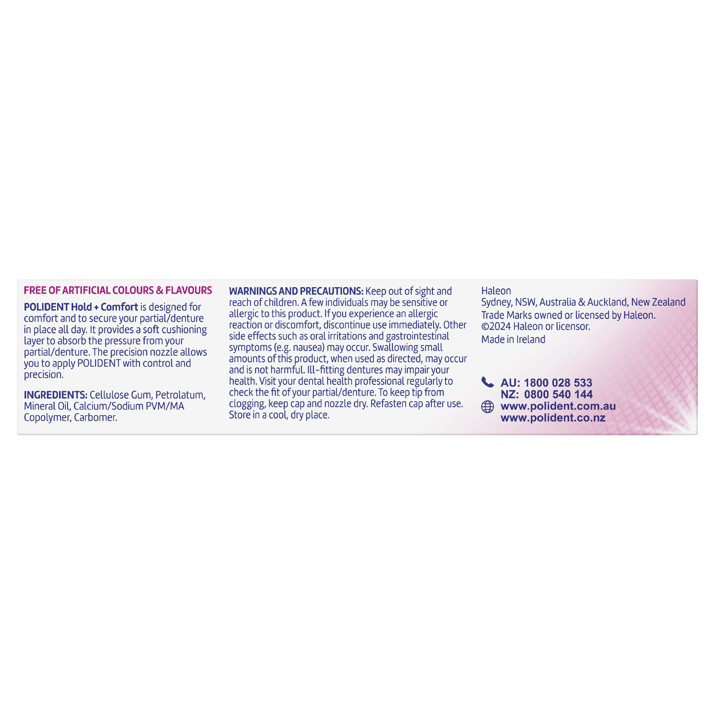 POLIDENT DENTURE ADHESIVE HOLD &COMFORT CREAM 40G - Image 7