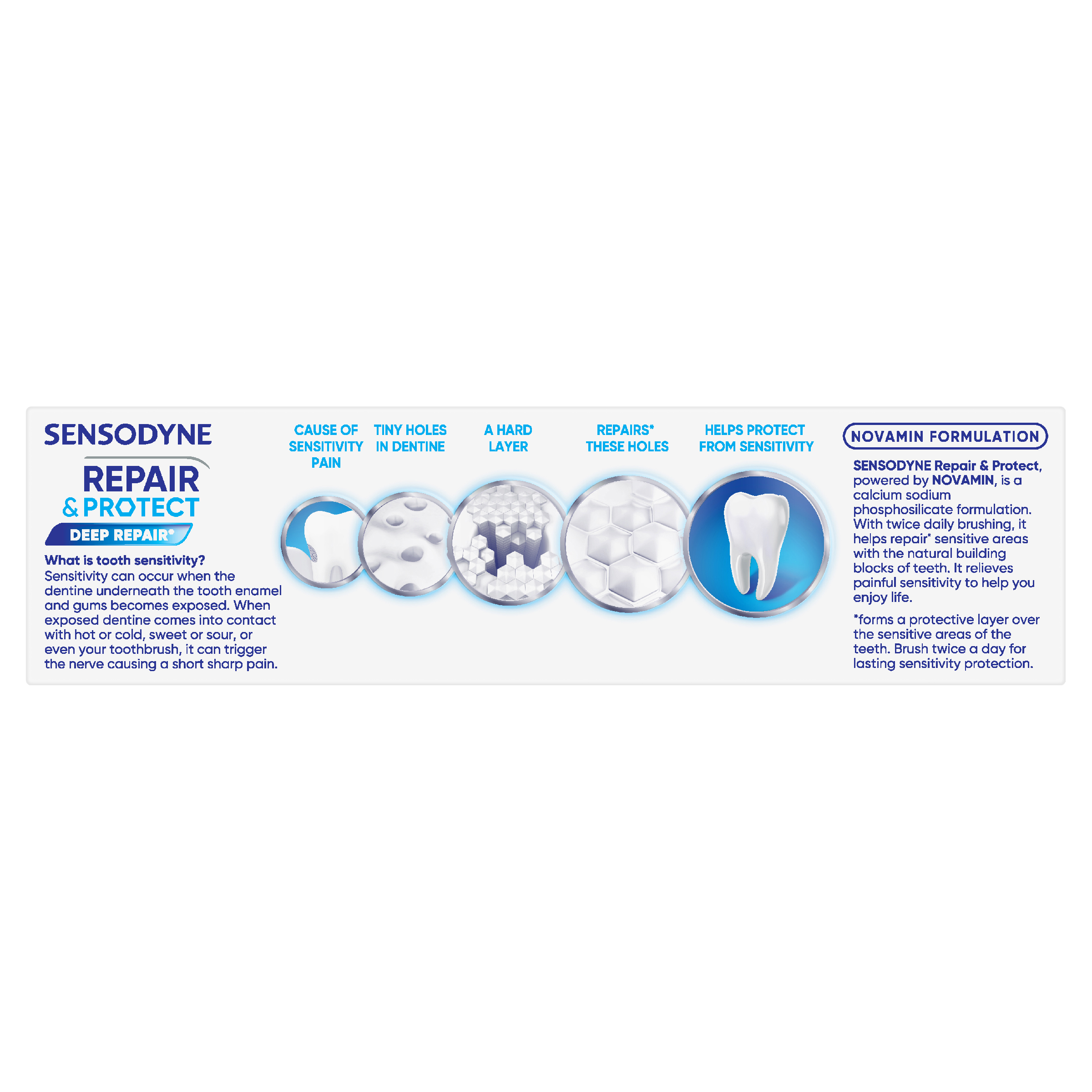 SENSODYNE REPAIR & PROTECT TOOTHPASTE NOVAMIN® 100G - Image 4
