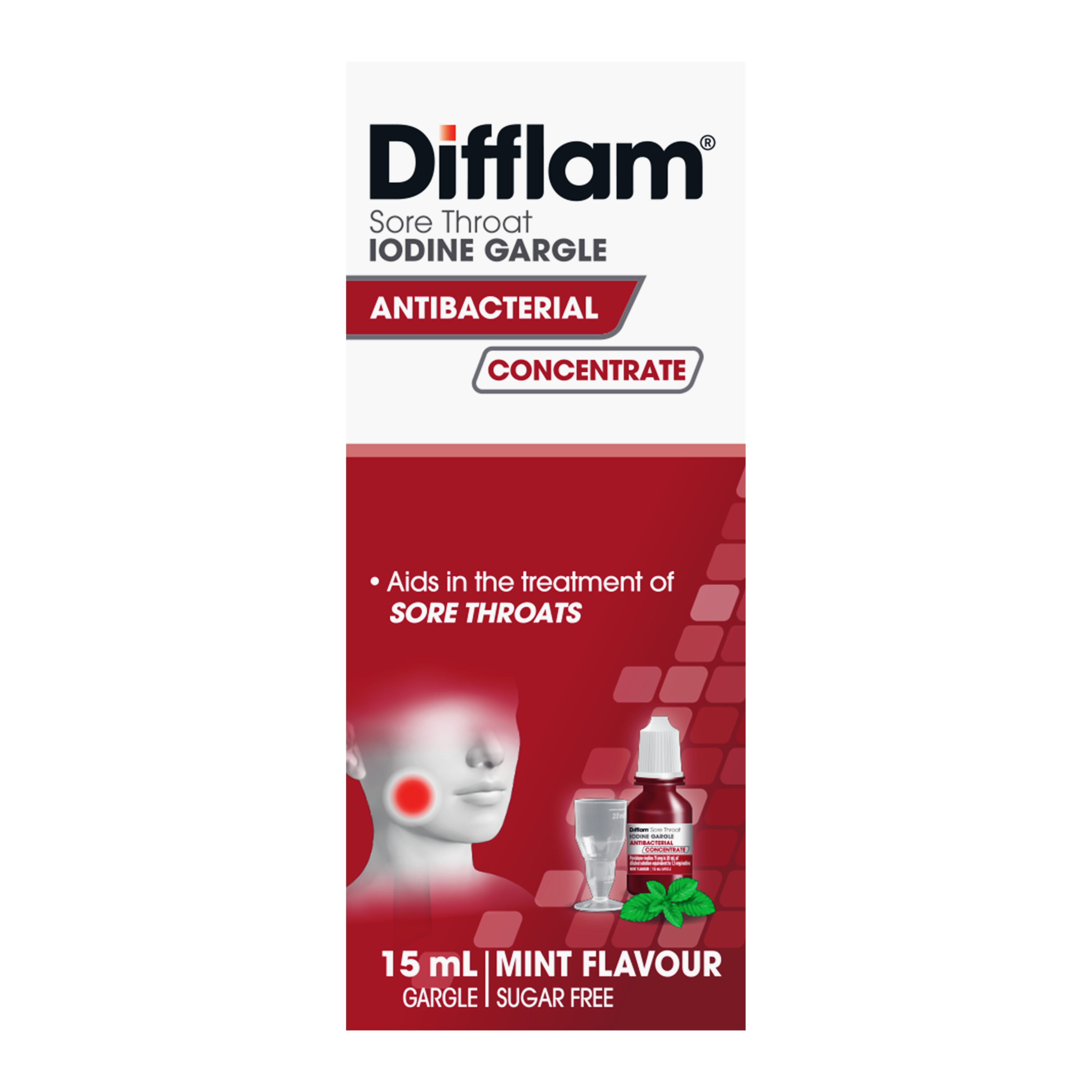 DIFFLAM THROAT GARGLE IODINE 15ML - Image 10