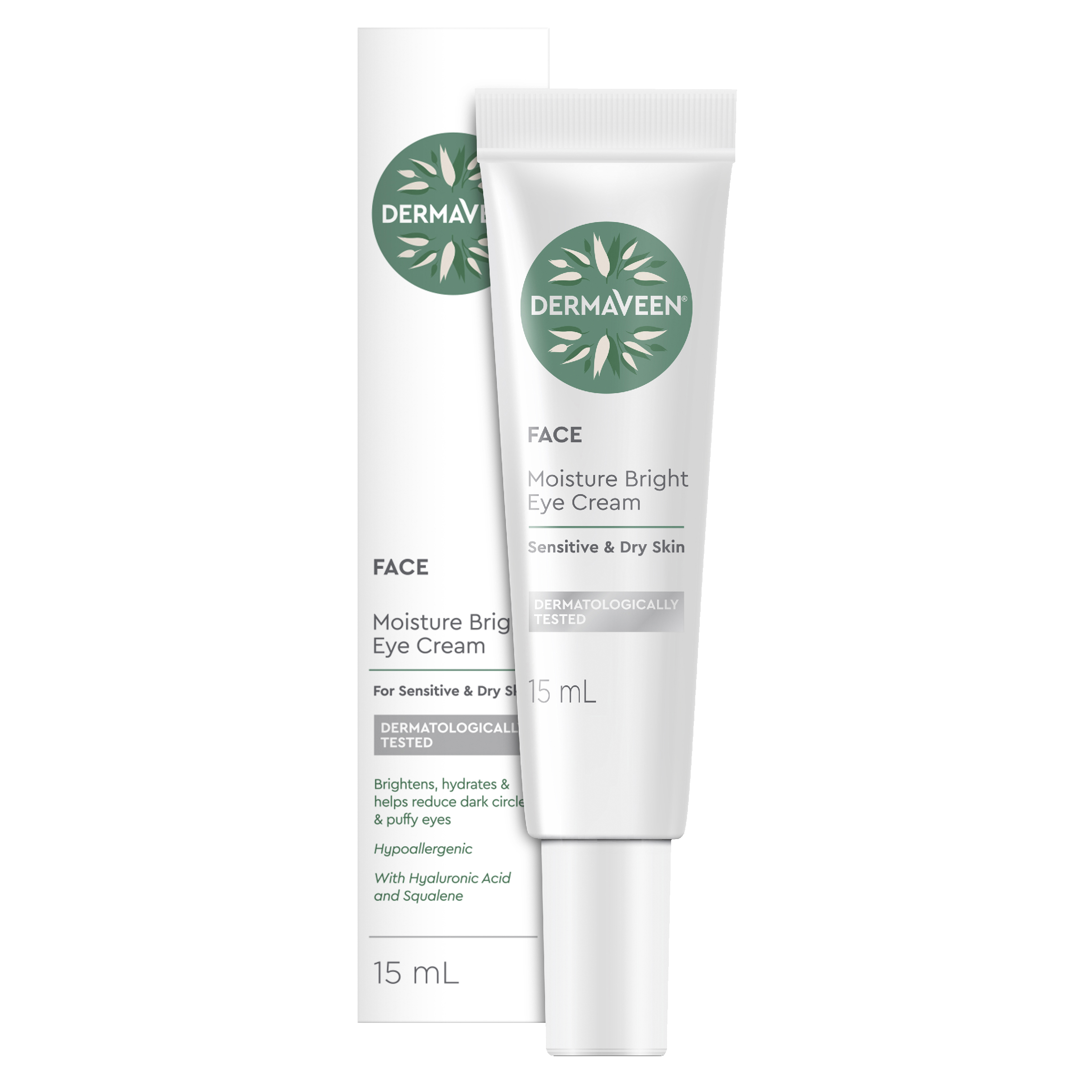 DERMAVEEN FACE MOISTURE BRIGHT EYE CREAM 15ML