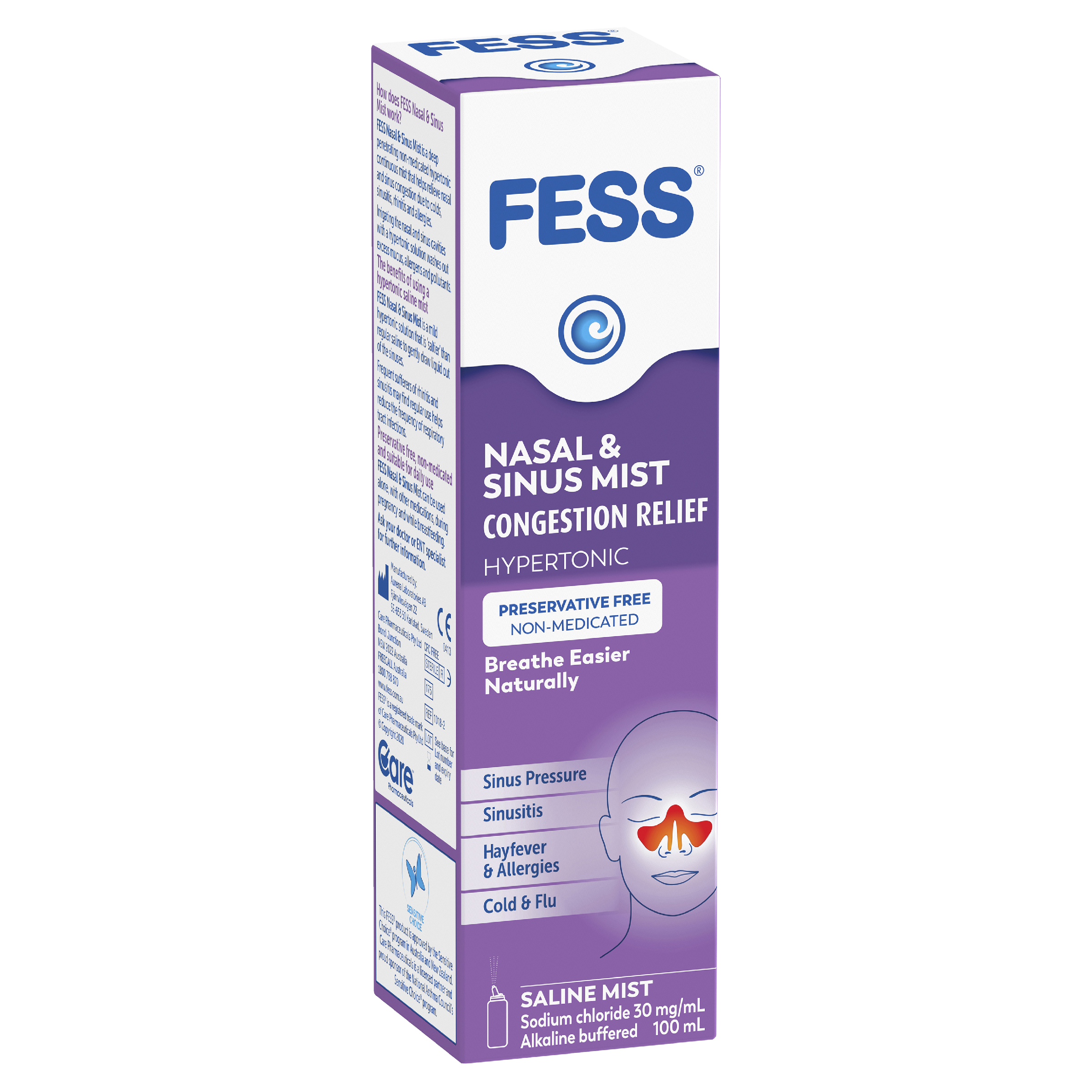 FESS SINU-CLEANSE HYPERTONIC SPRAY 100ML