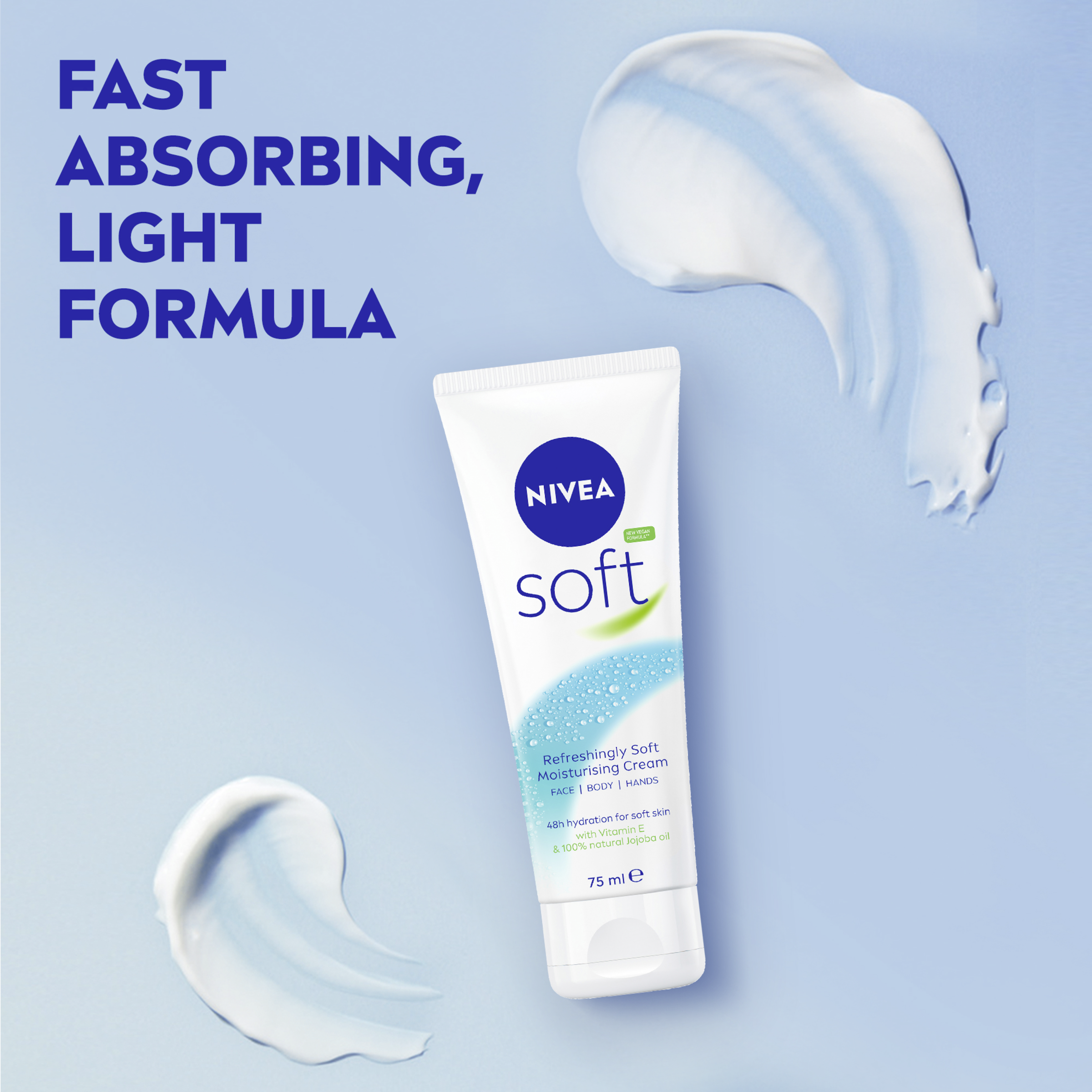 NIVEA SOFT MOISTURISING CREAM 75ML - Image 6