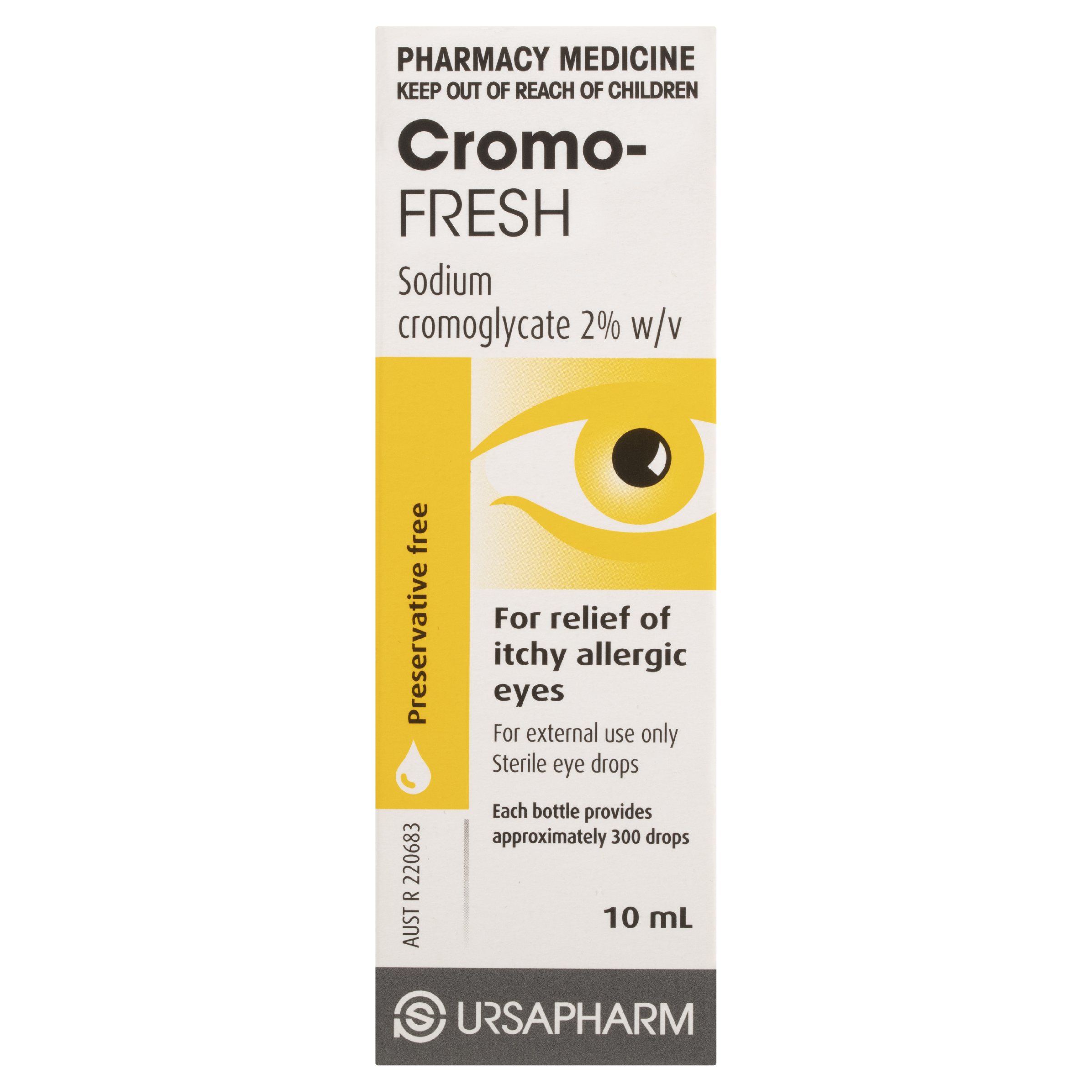 CROMO-FRESH ALLERGY EYE DROPS 10ML - Image 4