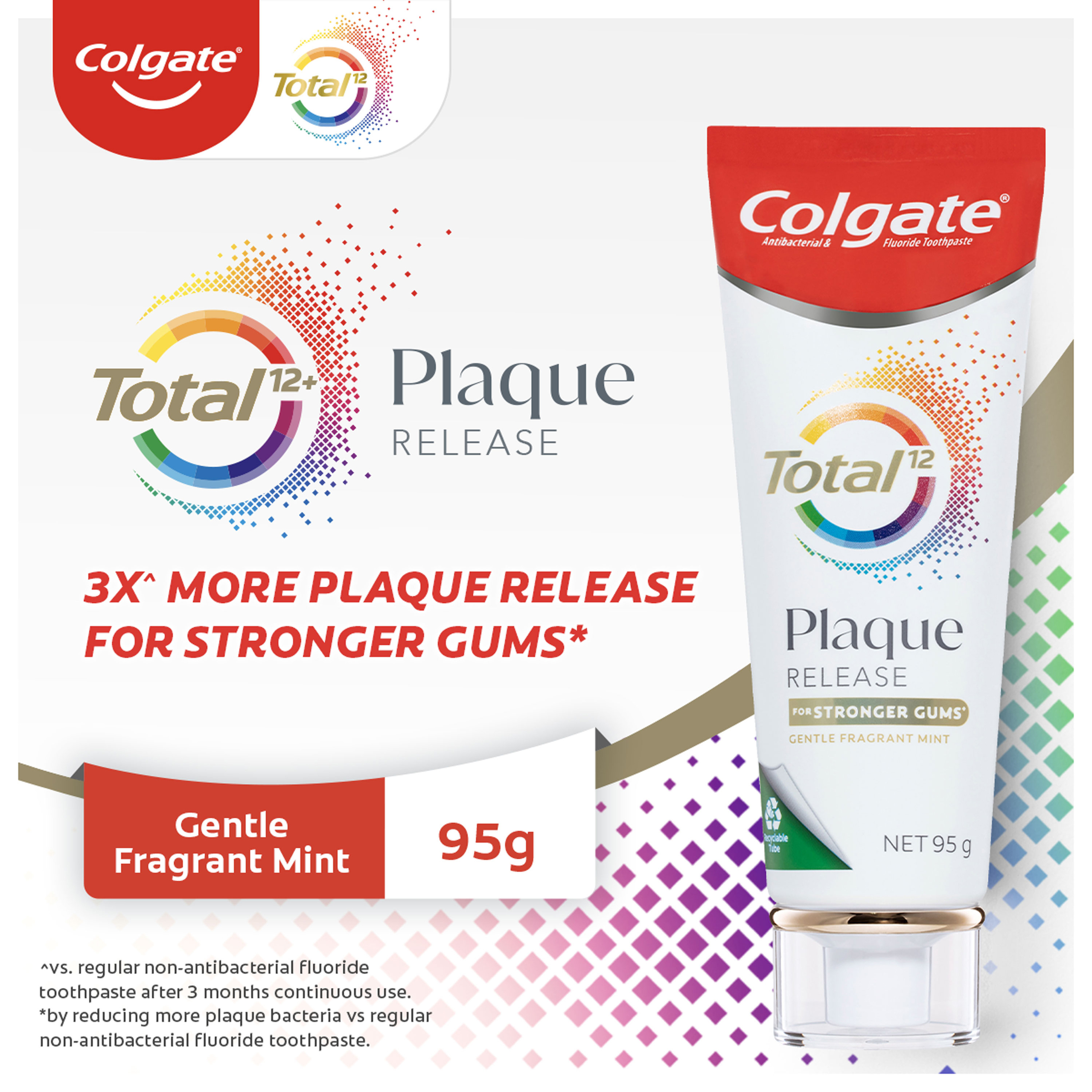 COLGATE TOOTHPASTE TOTAL PLAQUE GENTLE MINT 95G - Image 6