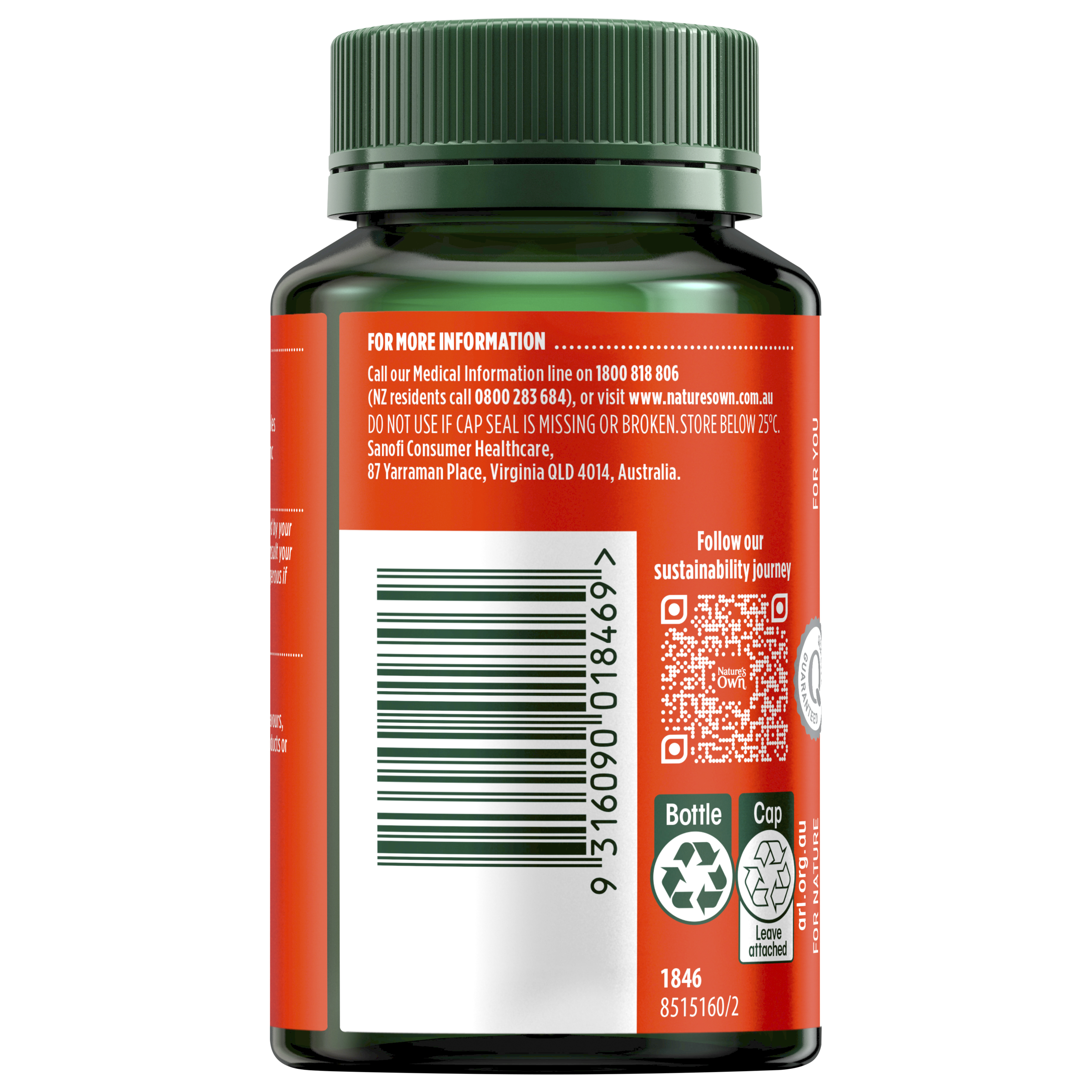 NATURES OWN HIGH STRENGTH ZINC 30MG 120 TABLETS - Image 4
