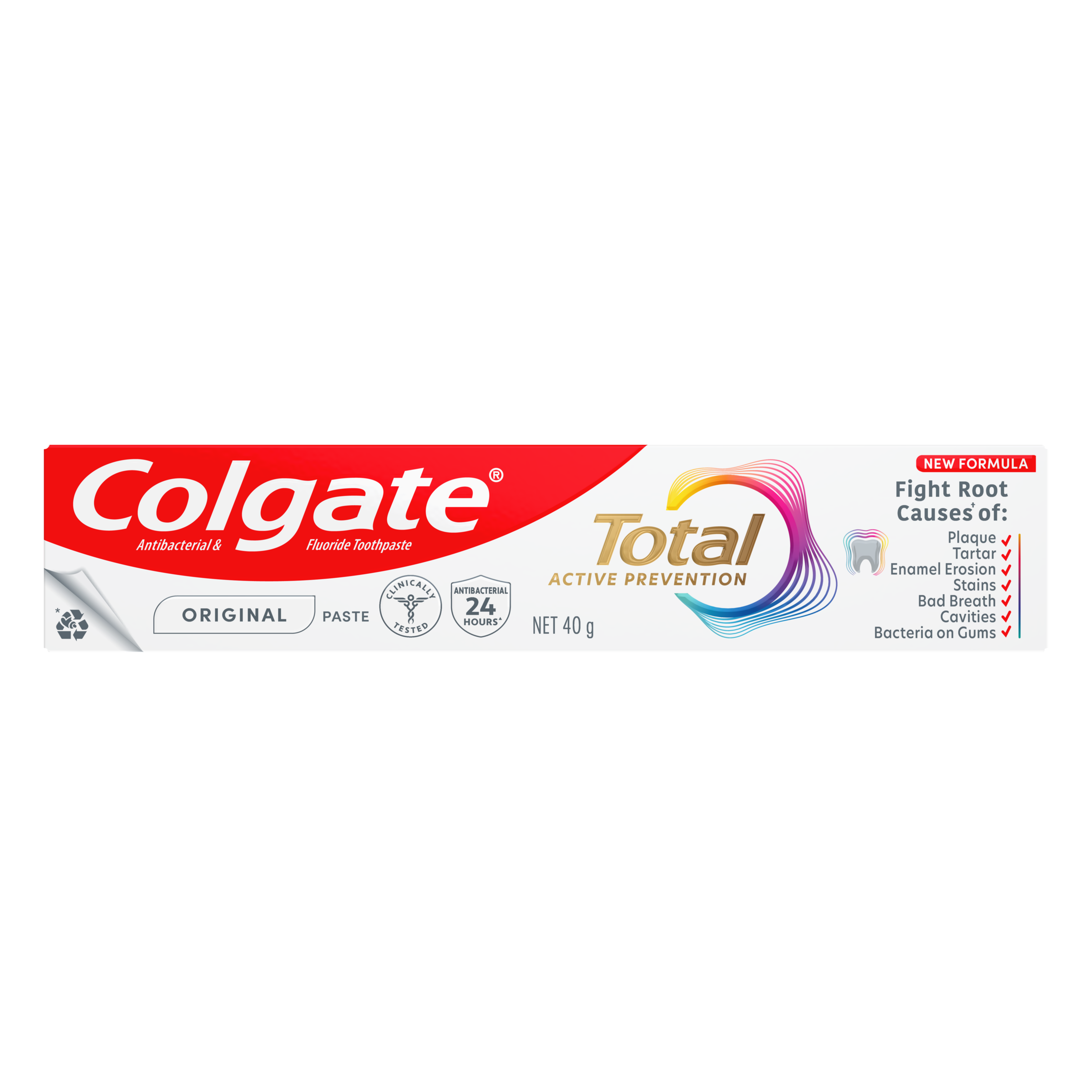 COLGATE TOOTHPASTE TOTAL ORIGINAL ANTIBACTERIAL TRAVEL 40G - Image 11