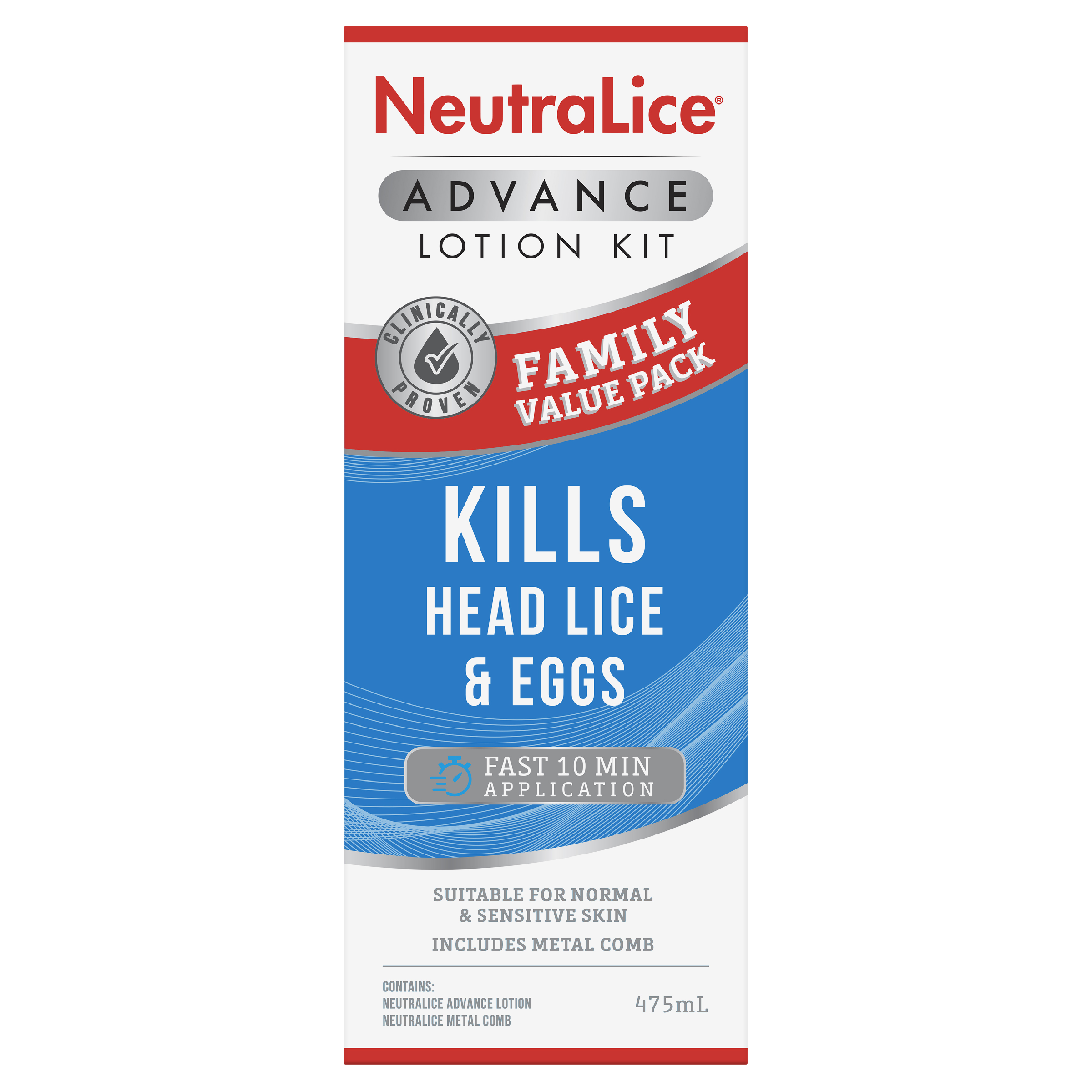NEUTRALICE HEAD LICE FAMILY VALUE PACK 475ML - Image 2