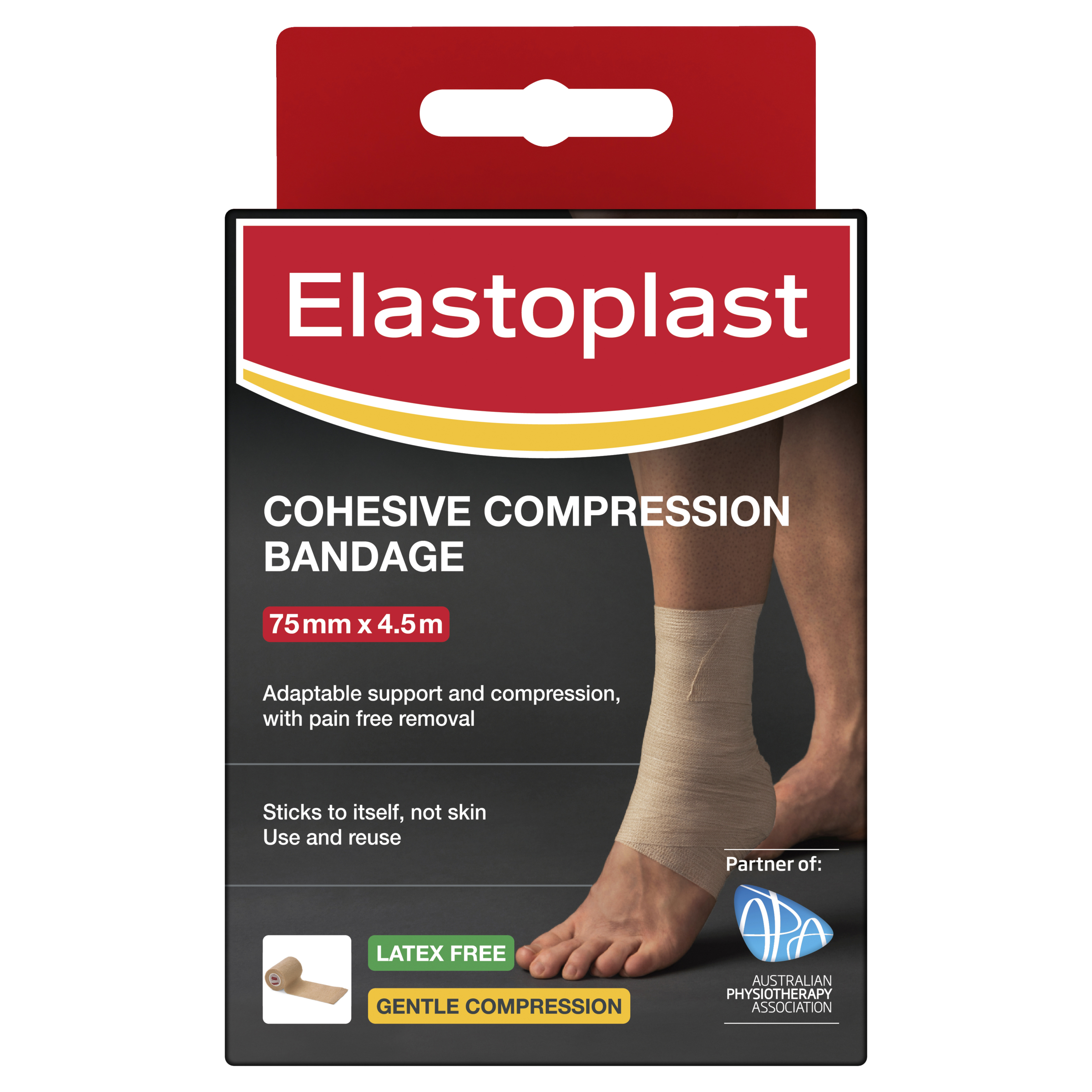 ELASTOPLAST SPORT COHESIVE BANDAGE 7.5CM X 4.5M