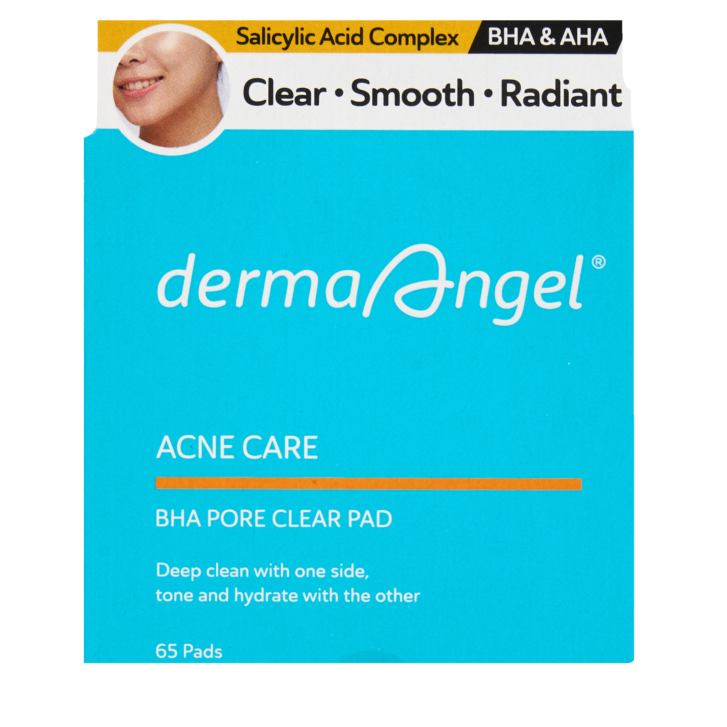 DERMA ANGEL PORE CLEAR PADS  65 PACK