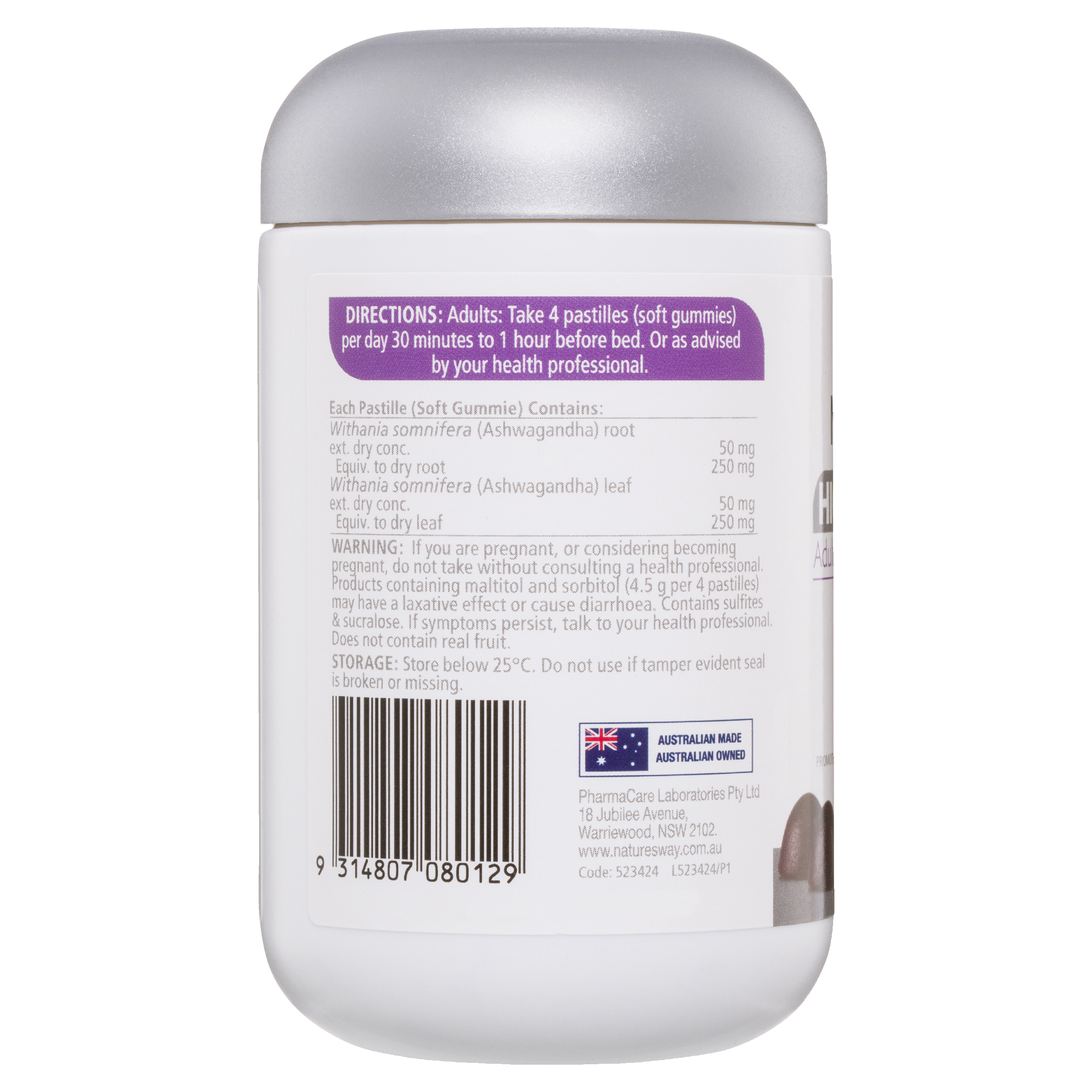 NATURES WAY HIGH STRENGTH SLEEP ASHWAGANDHA GUMMIES 40 - Image 4