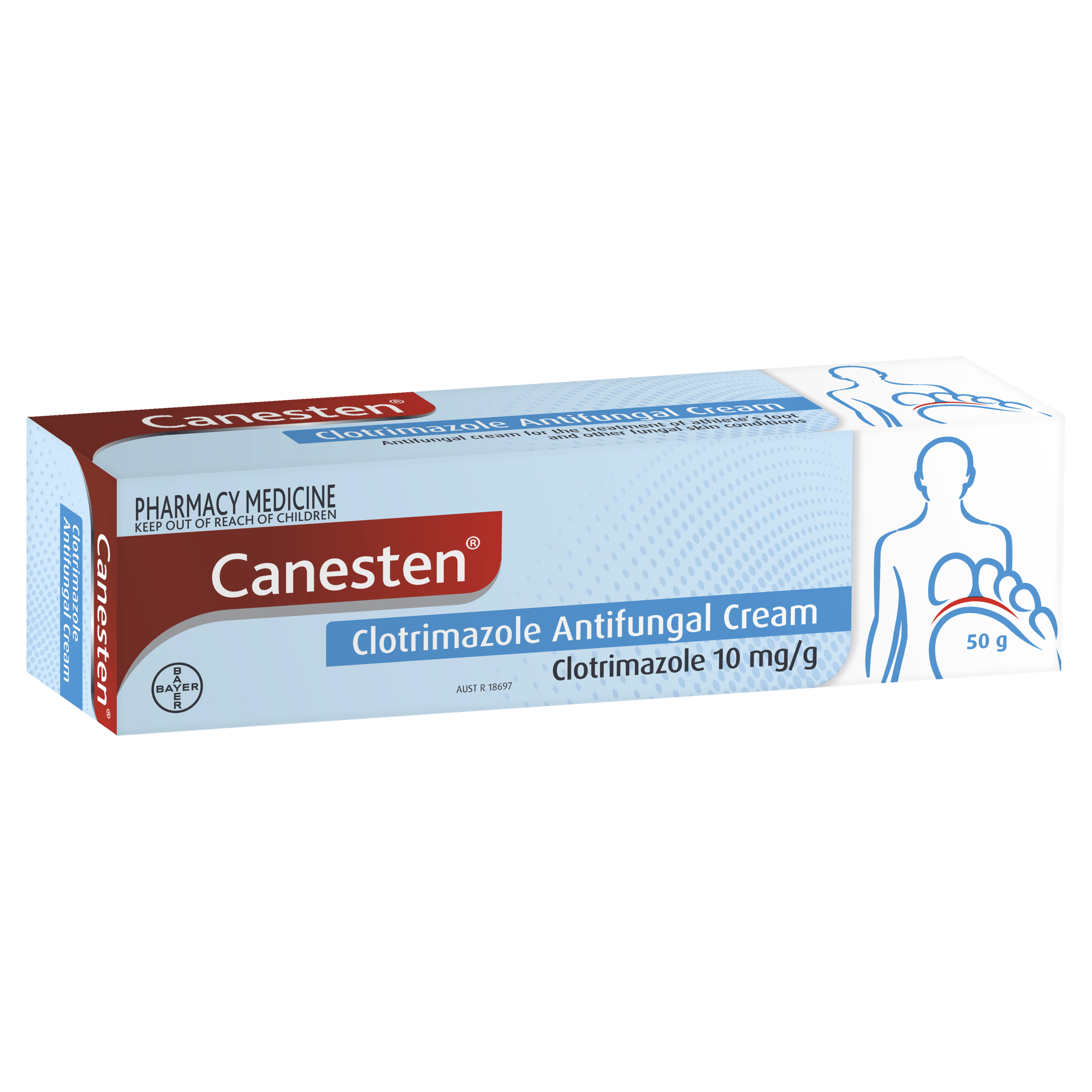 CANESTEN CLOTRIMAZOLE ANTI-FUNGAL CREAM 50G