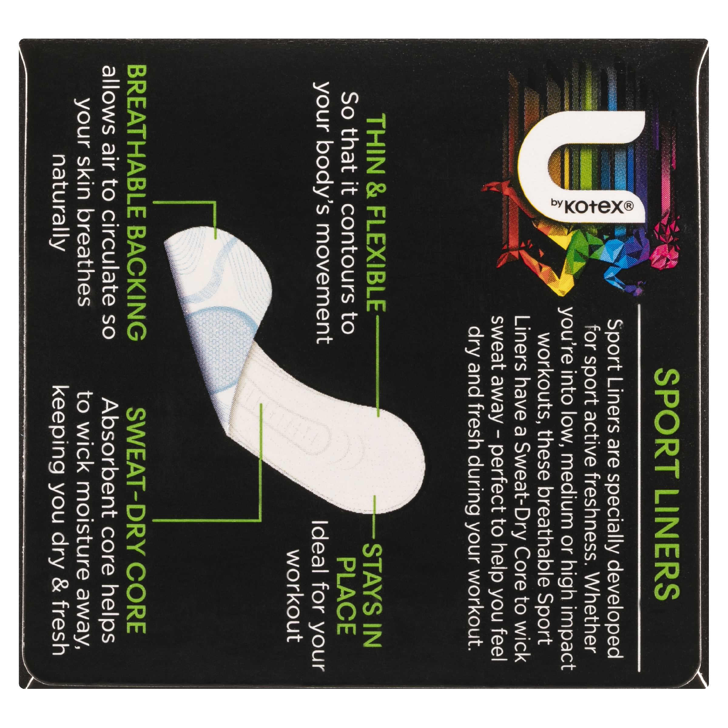 U BY KOTEX LINER SPORT 30 PACK - Image 10