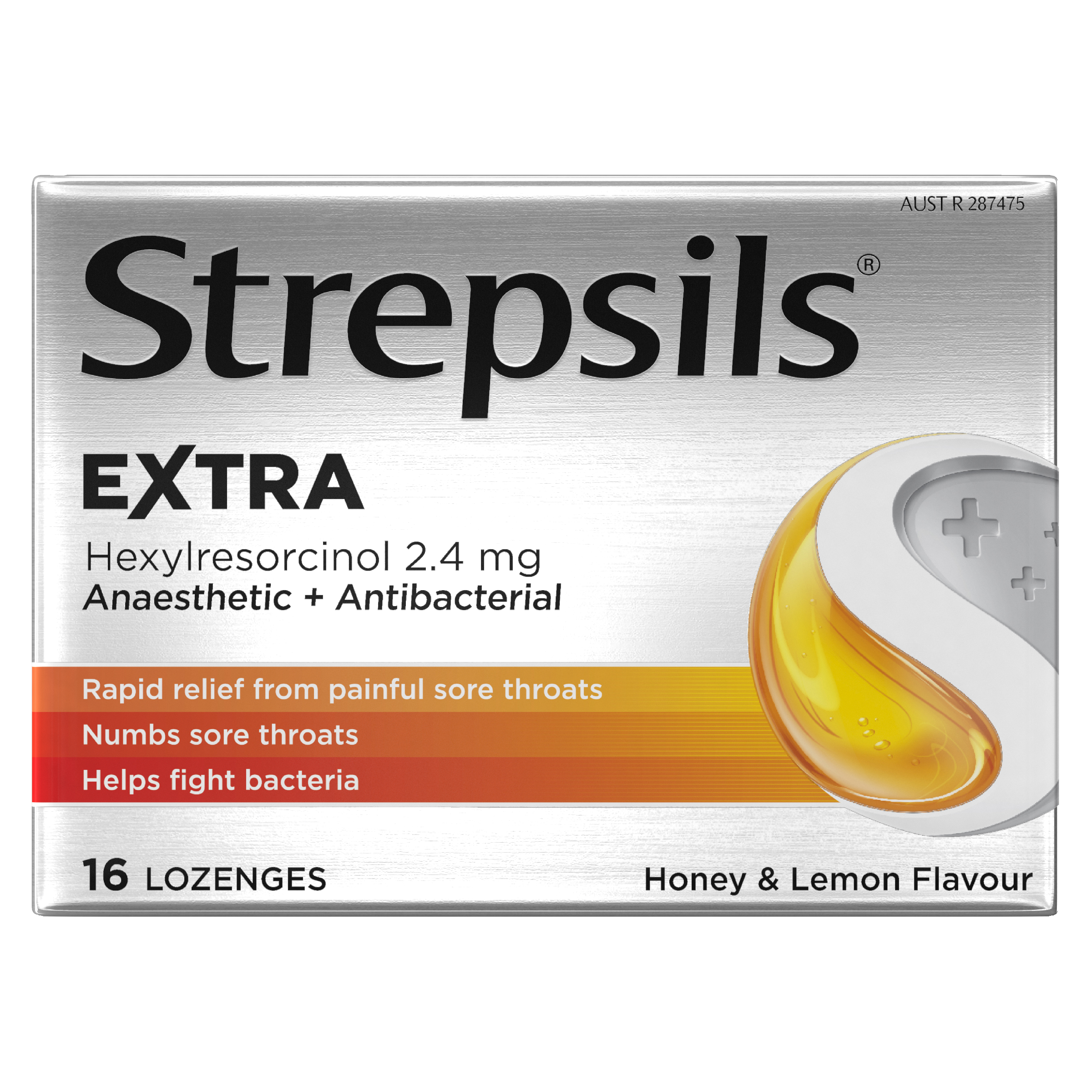 STREPSILS EXTRA HONEY & LEMON 16 LOZENGES - Image 2