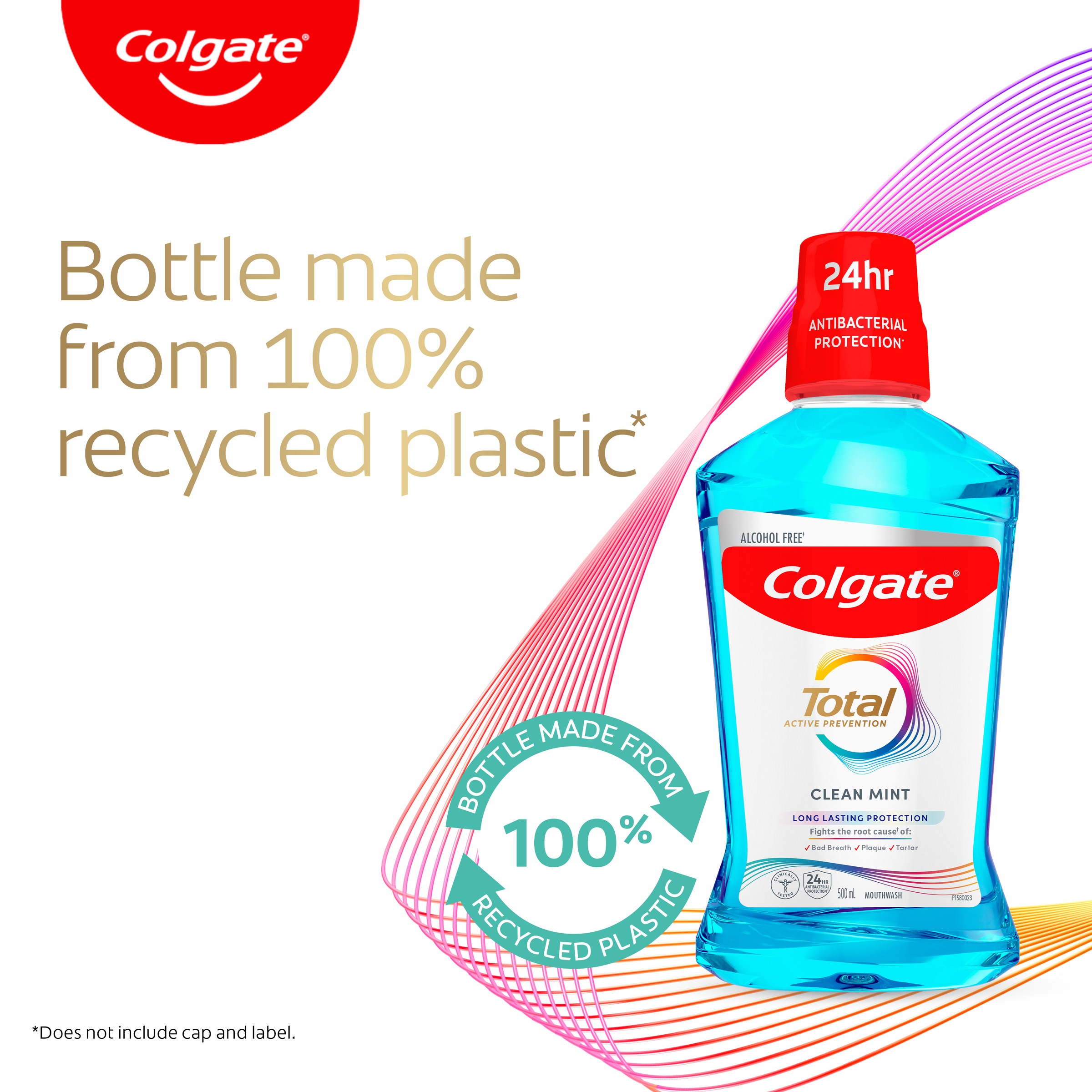 COLGATE MOUTHWASH TOTAL CLEAN MINT 500ML - Image 9