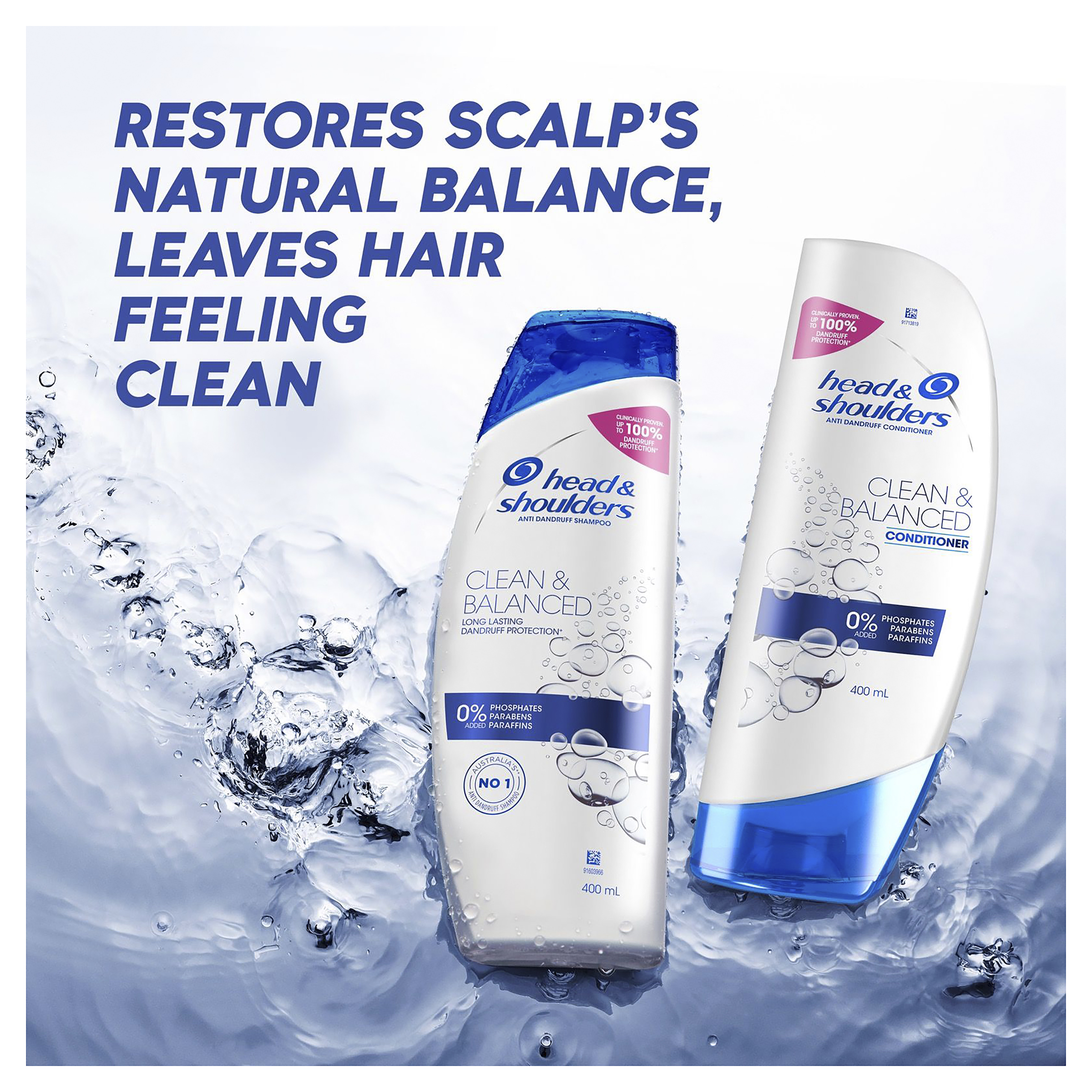 HEAD & SHOULDERS CLEAN & BALANCED CONDITIONER 400ML - Image 5