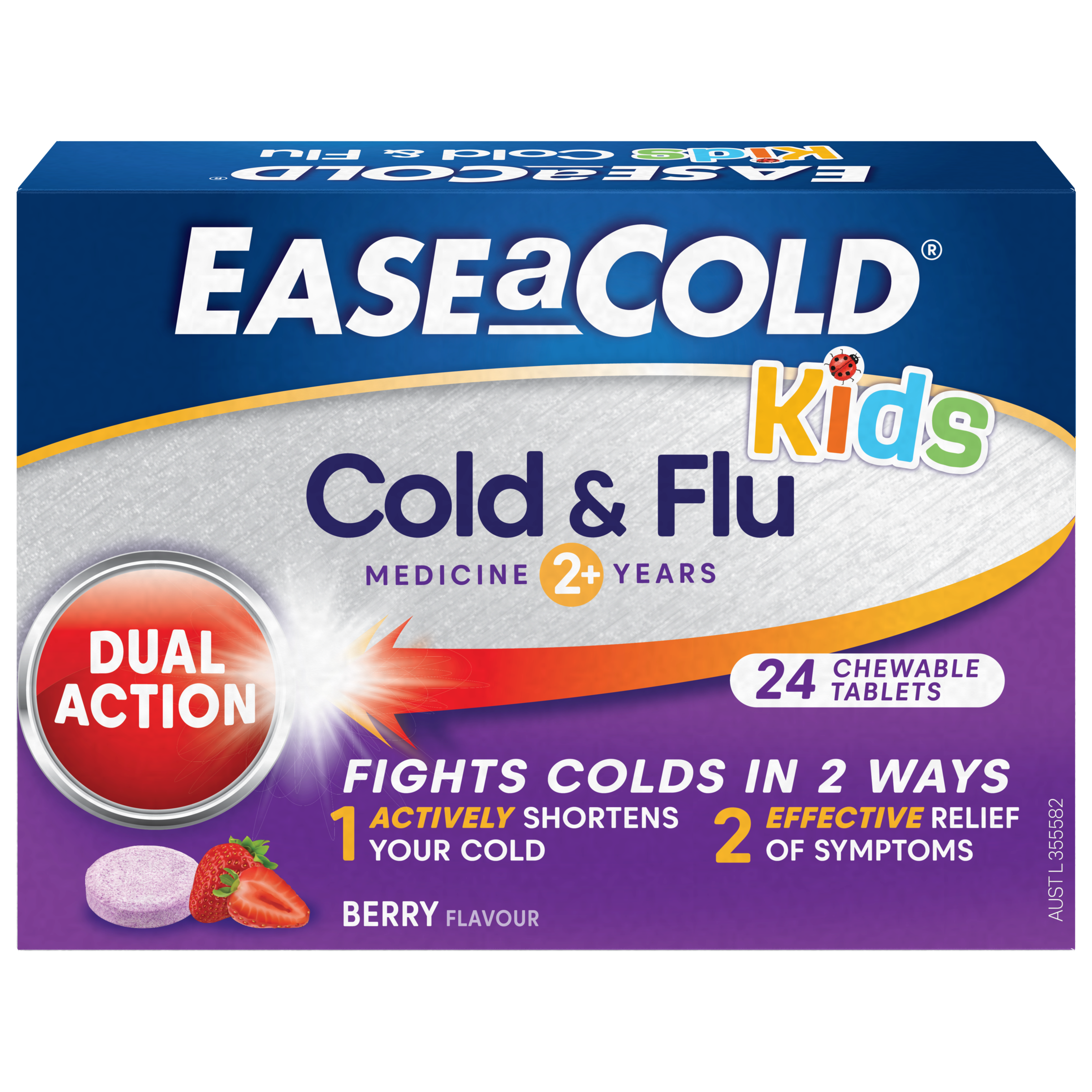 EASE A COLD KIDS CHEWABLE BERRY 24 TABLETS