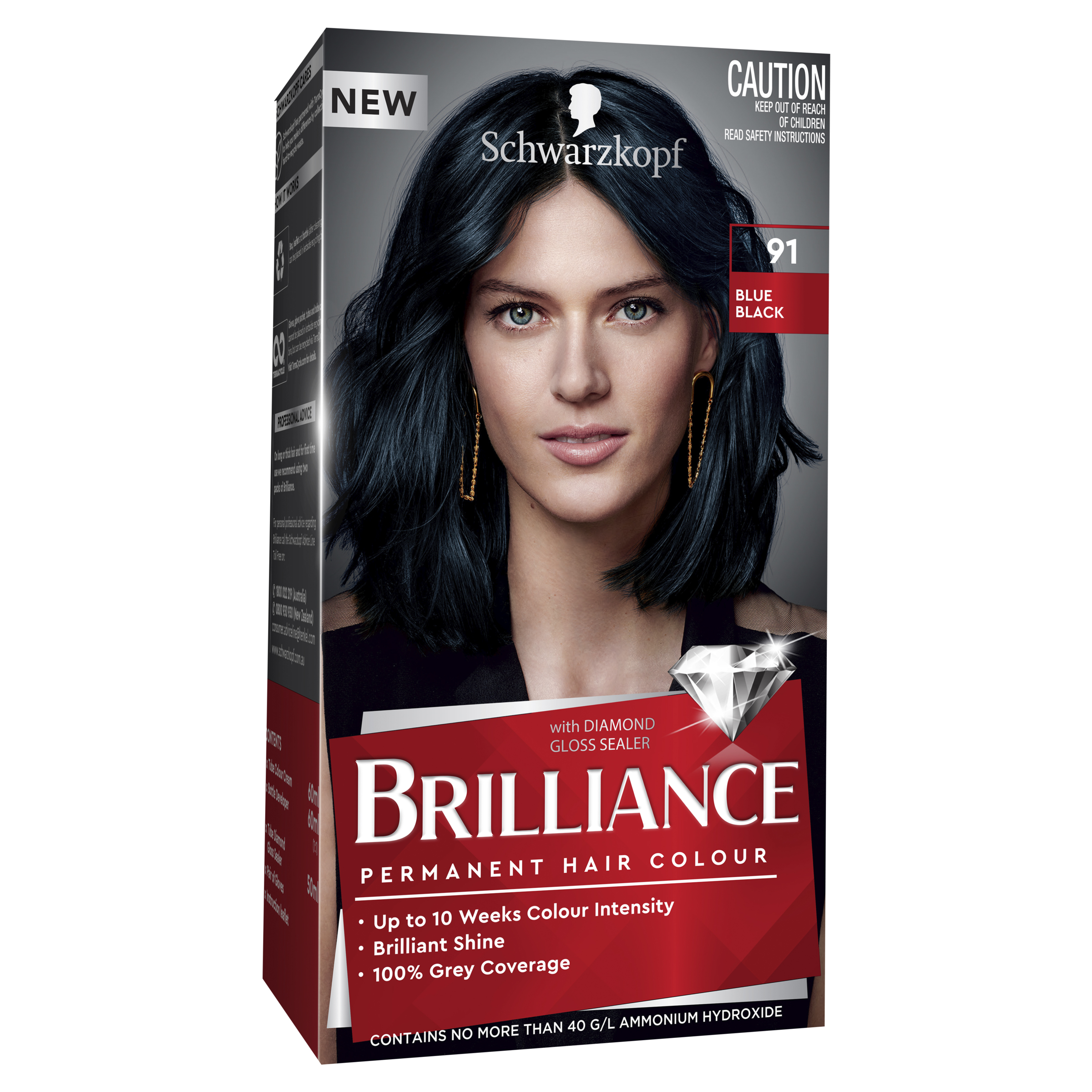 SCHWARZKOPF BRILLIANCE 91 BLUE BLACK