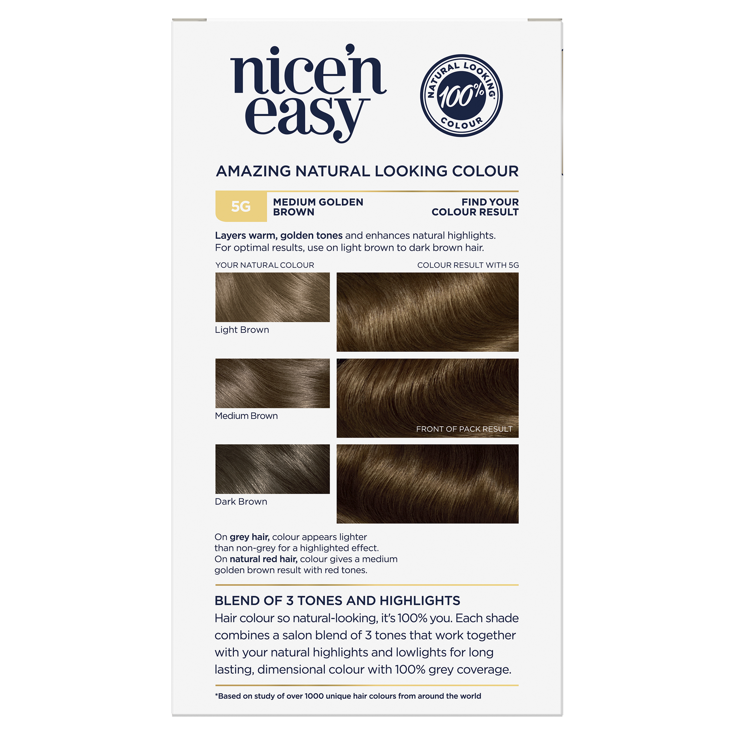 CLAIROL NICE N EASY 5G MEDIUM GOLDEN BROWN - Image 4
