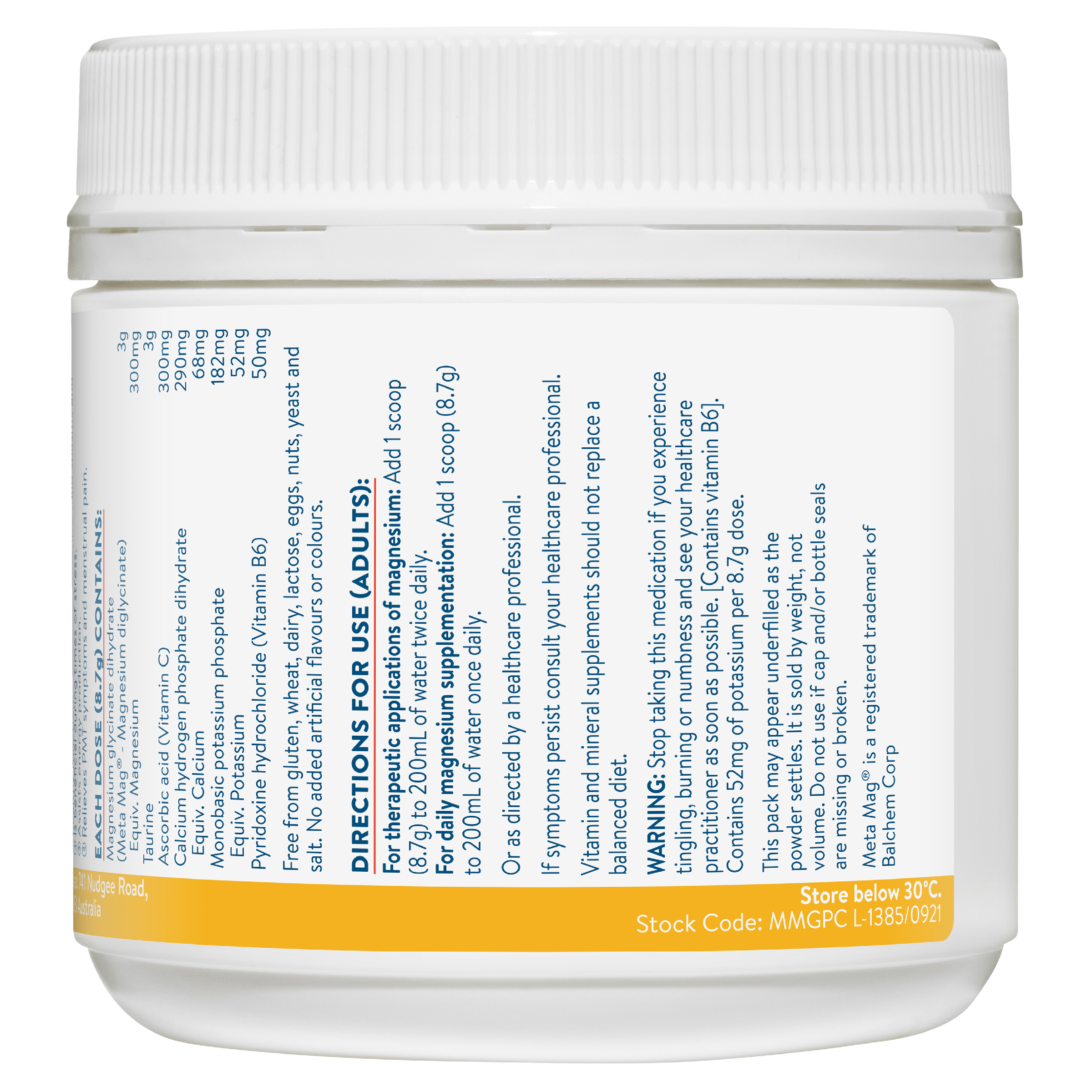 ETHICAL NUTRIENTS MEGA MAGNESIUM CITRUS POWDER 450G - Image 2