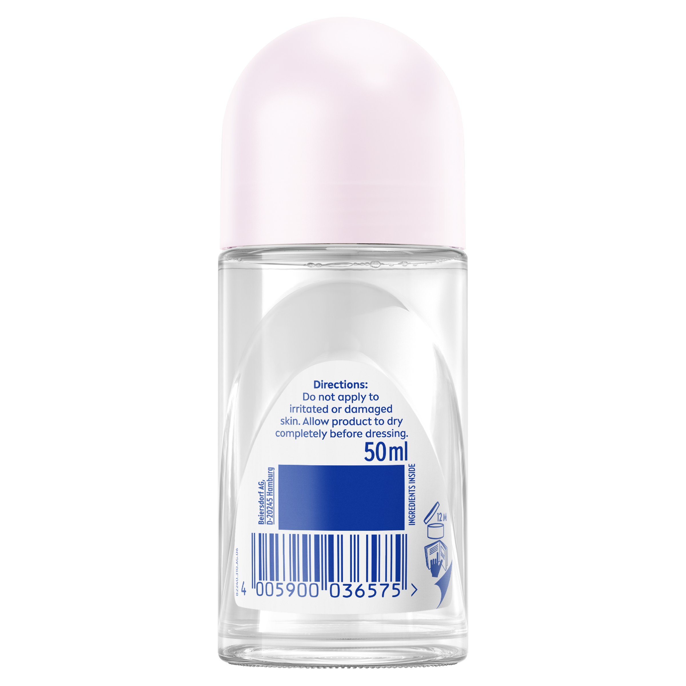 NIVEA WOMEN ANTIPERSPIRANT B&W INVISIBLE CLEAR 48H ROLL ON 50ML - Image 2