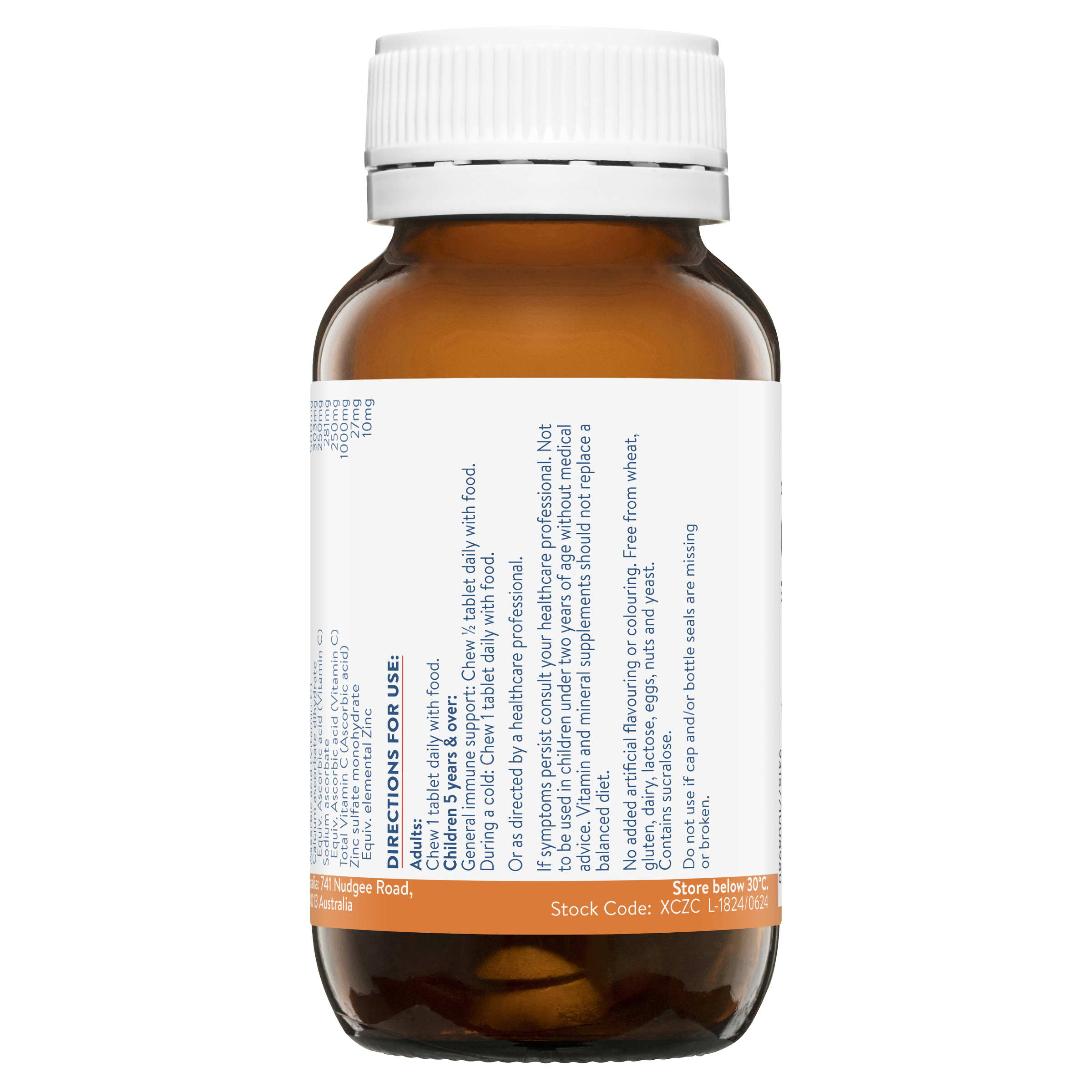 ETHICAL NUTRIENTS EXTRA C ZINGLES ORANGE 50 TABLETS - Image 2